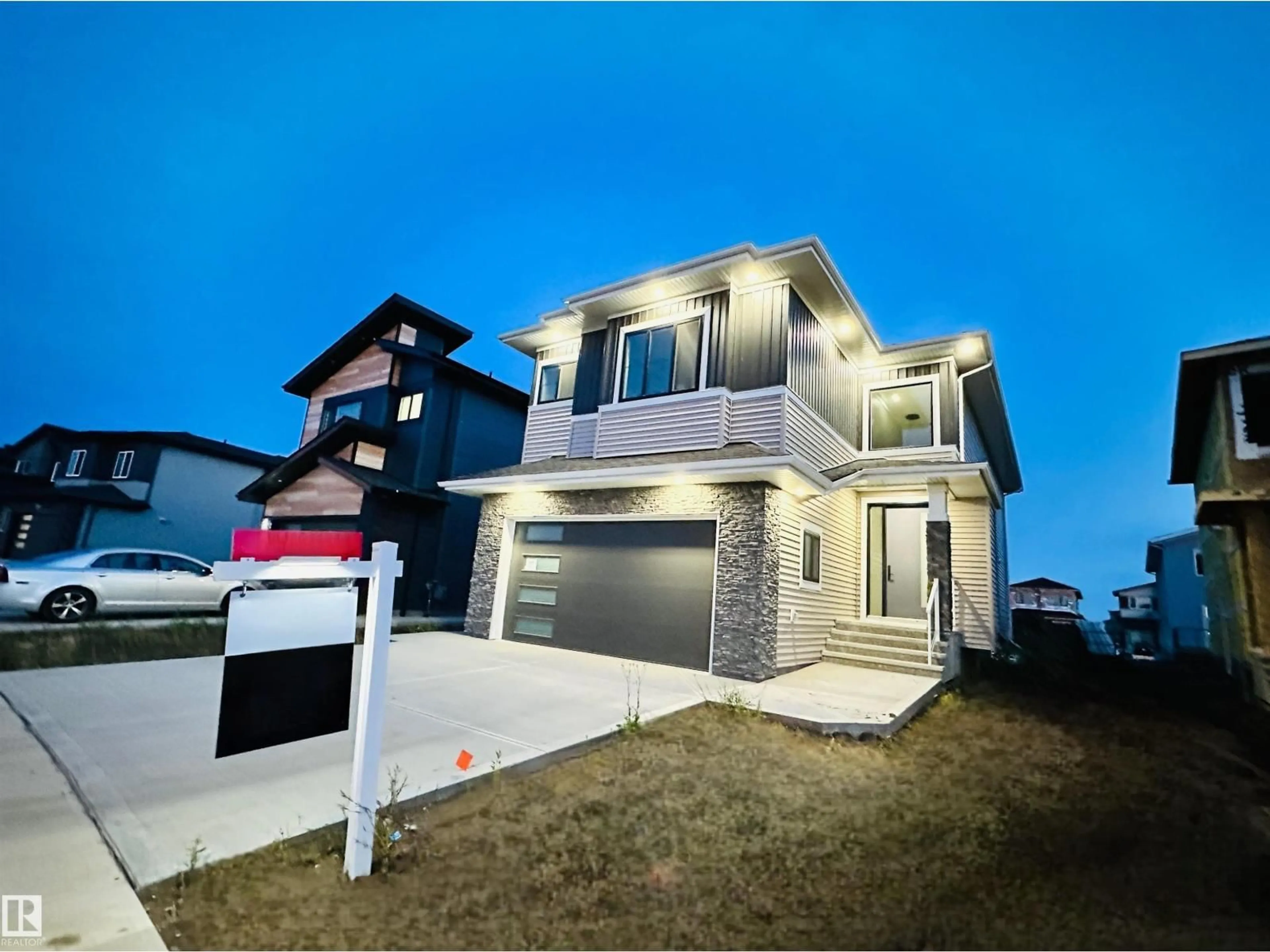 Home with vinyl exterior material, street for NE - 2641 62 AV, Rural Leduc County Alberta T4X3A5