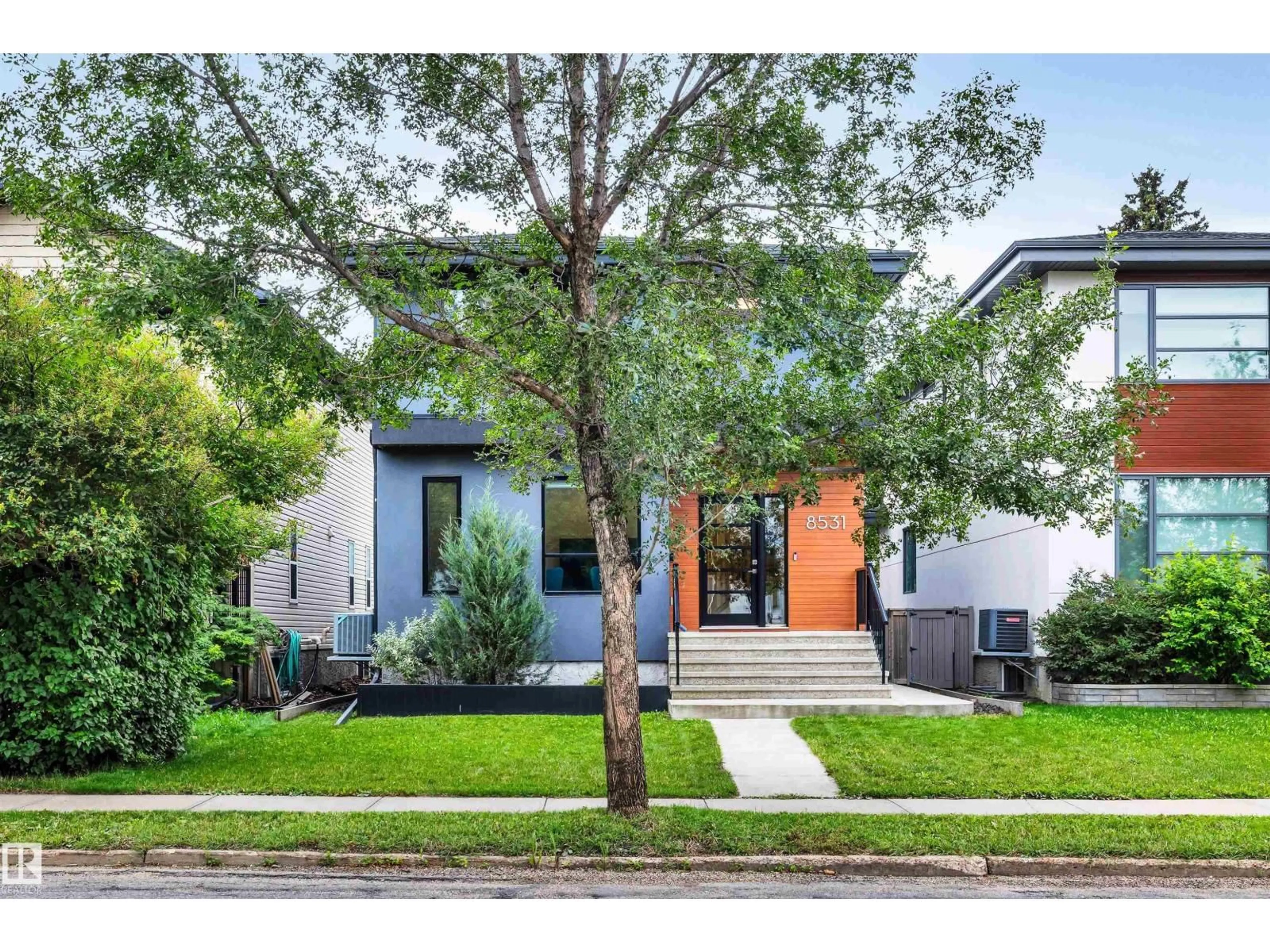 Home with brick exterior material, street for 8531 76 AV, Edmonton Alberta T6C0J2