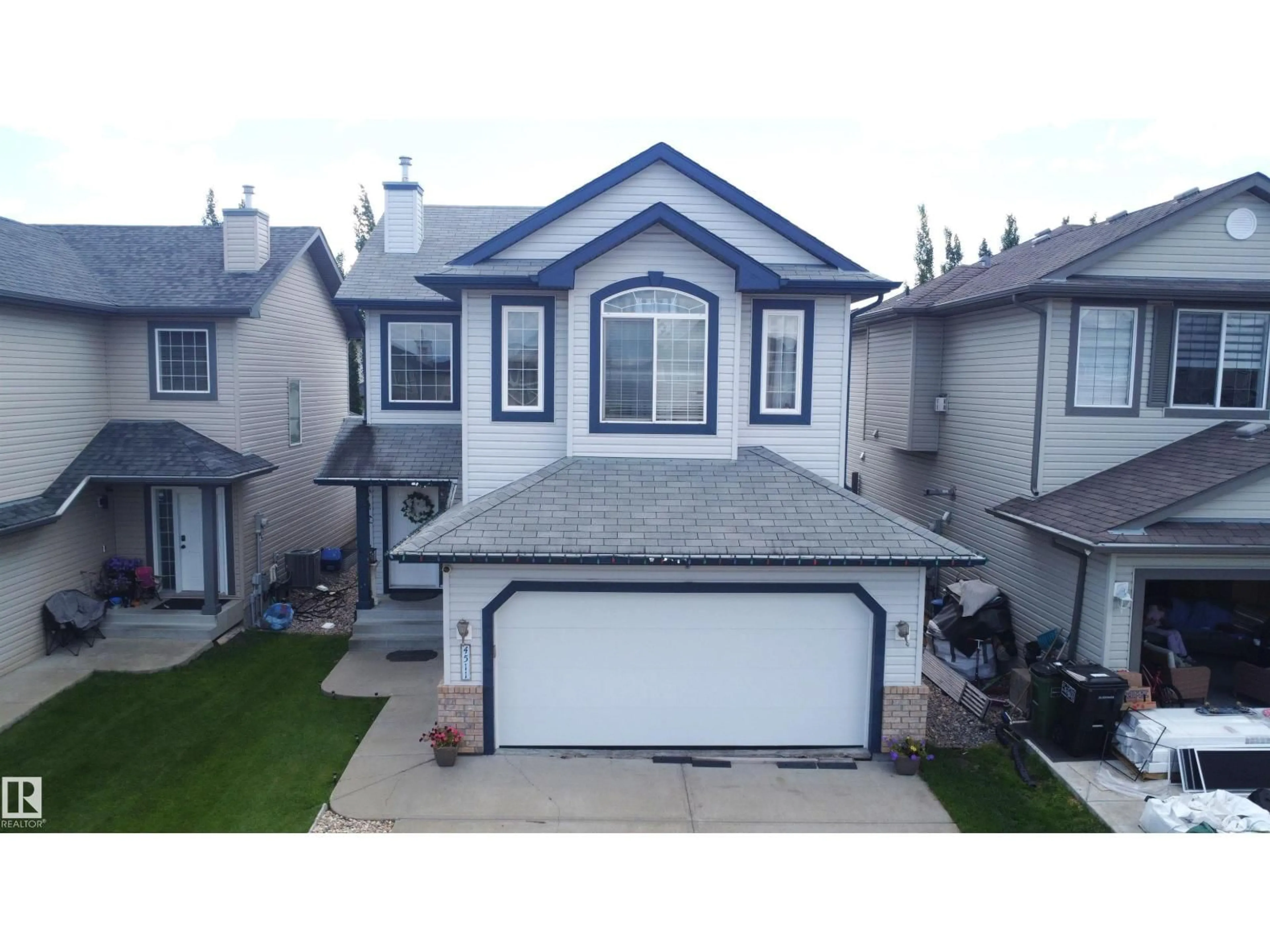 A pic from outside/outdoor area/front of a property/back of a property/a pic from drone, street for 4511 162A AV, Edmonton Alberta T5Y3M5