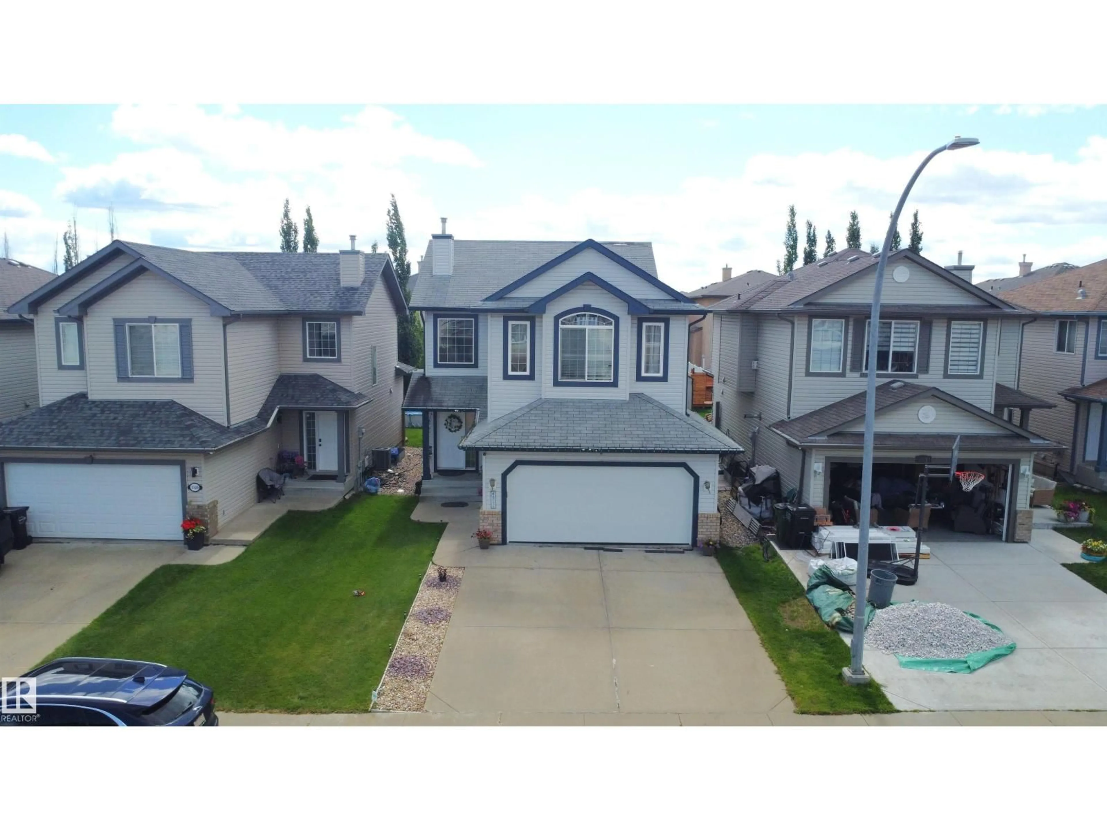 A pic from outside/outdoor area/front of a property/back of a property/a pic from drone, street for 4511 162A AV, Edmonton Alberta T5Y3M5
