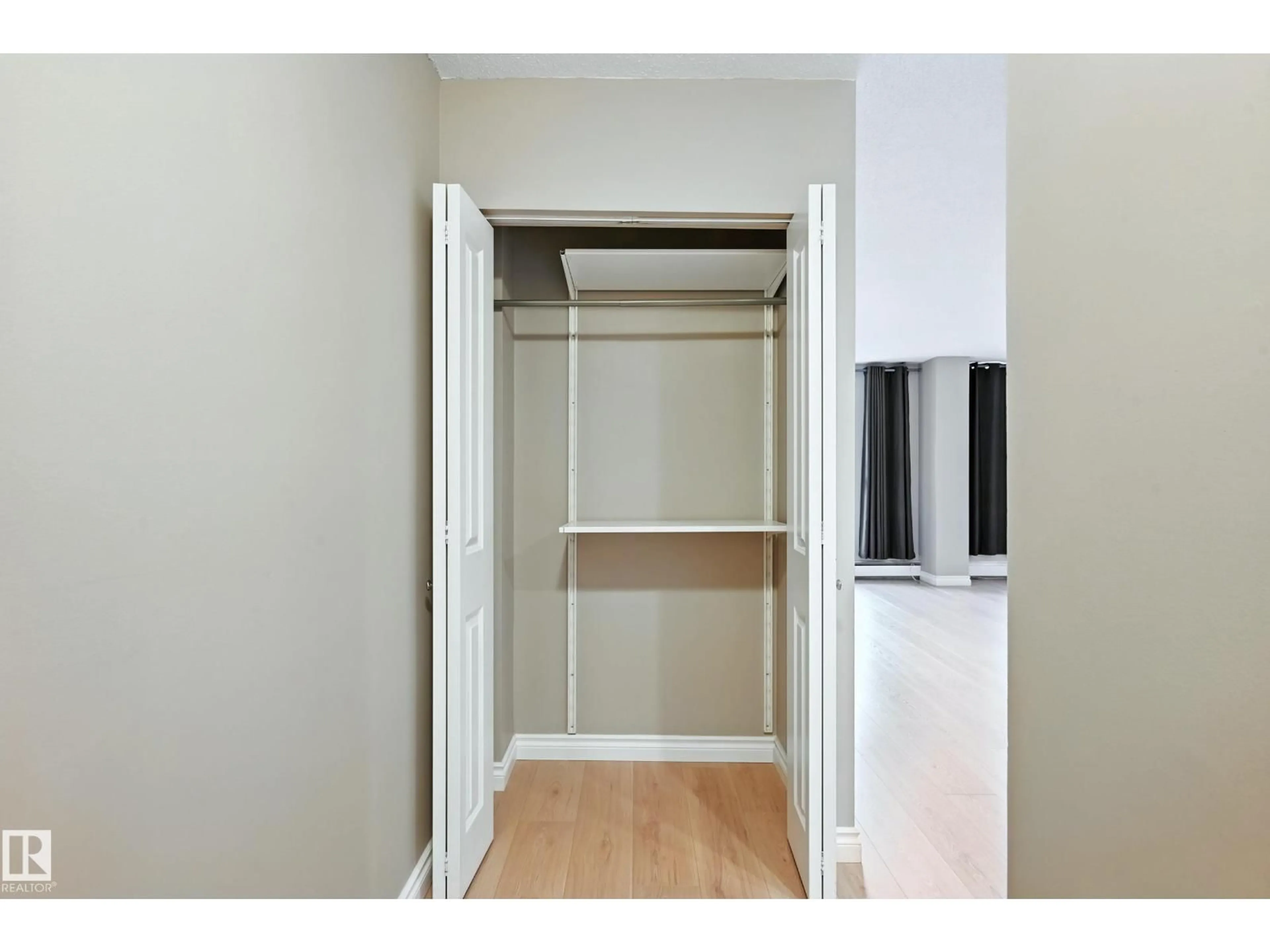 Storage room or clothes room or walk-in closet for 404 - 11007 83 AV, Edmonton Alberta T6G0T9