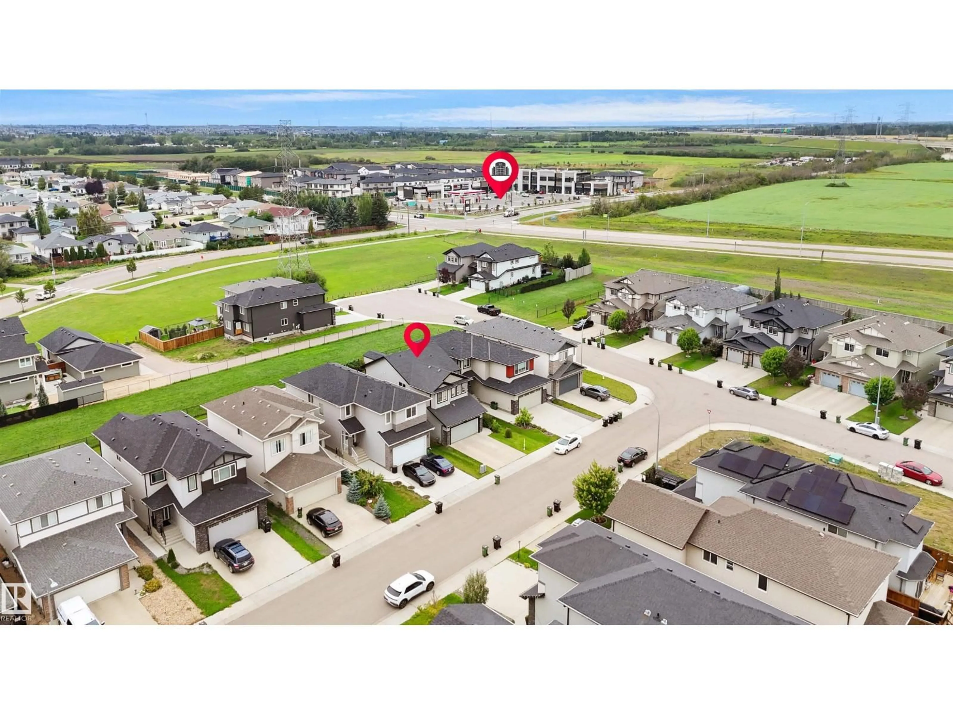 A pic from outside/outdoor area/front of a property/back of a property/a pic from drone, street for 15160 16 ST, Edmonton Alberta T5Y0Y6
