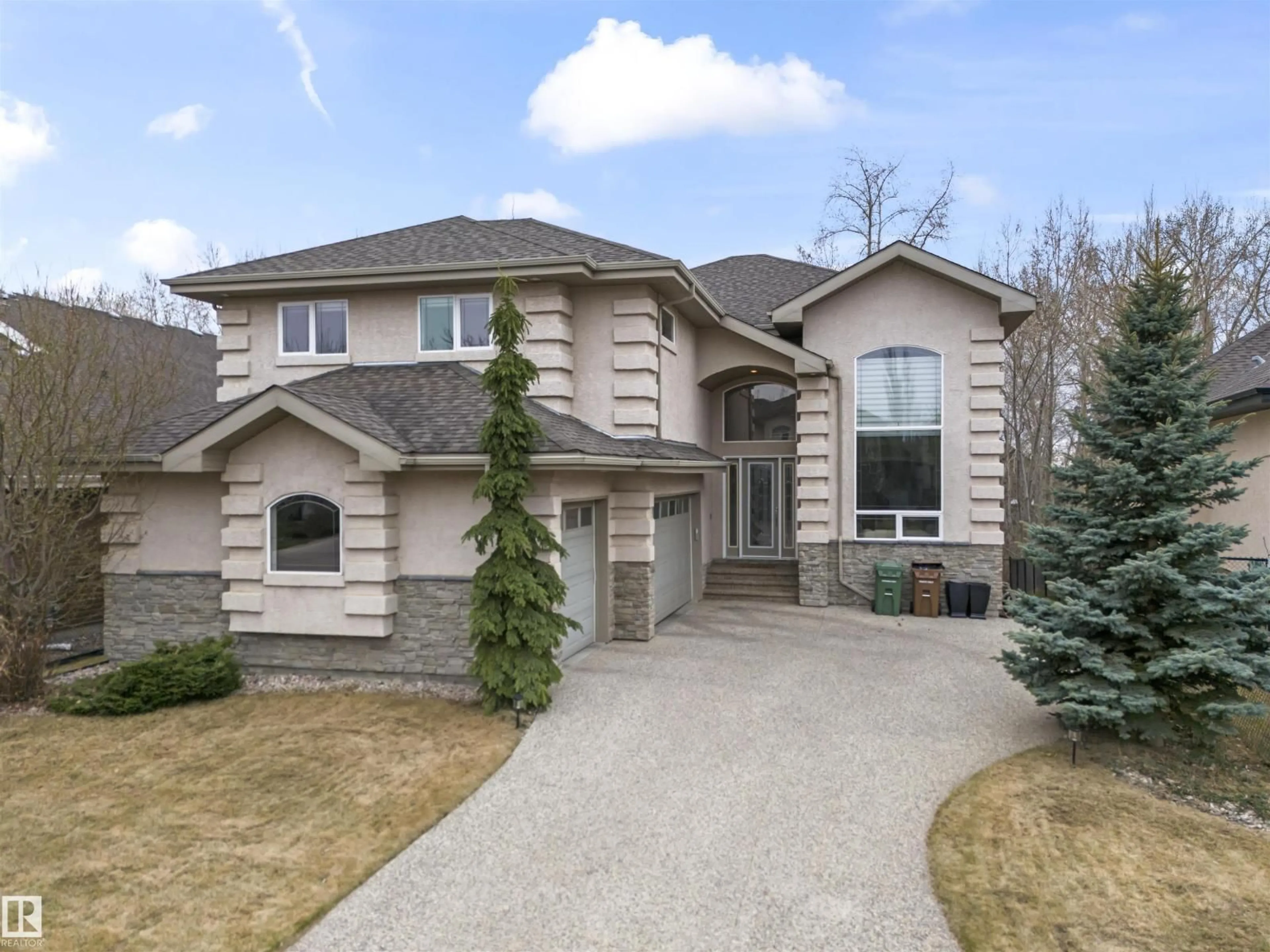 Home with brick exterior material, street for 8 LOISELLE WAY, St. Albert Alberta T8N2P3