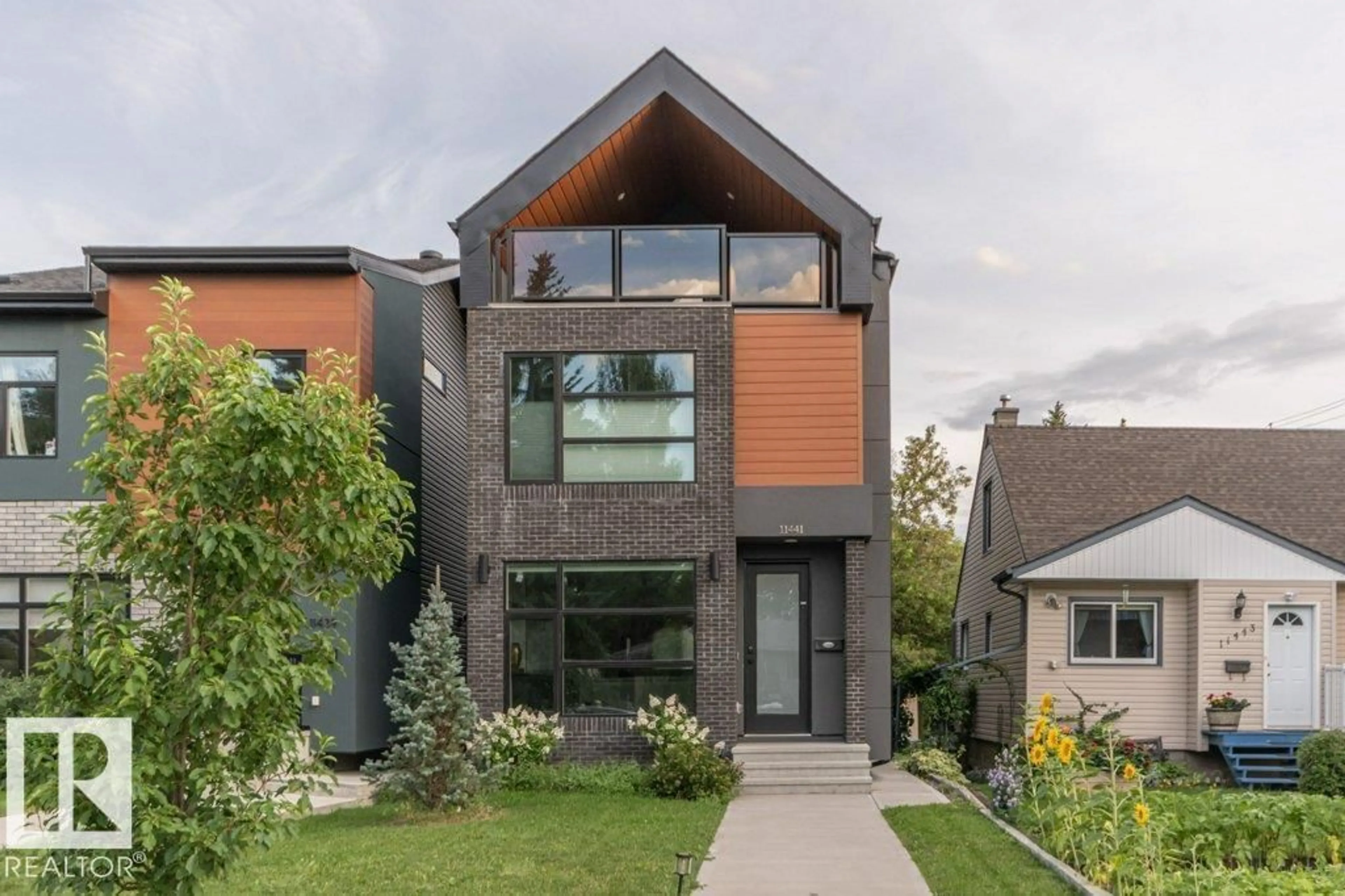 Home with brick exterior material, street for 11441 74 AV, Edmonton Alberta T6G0E7