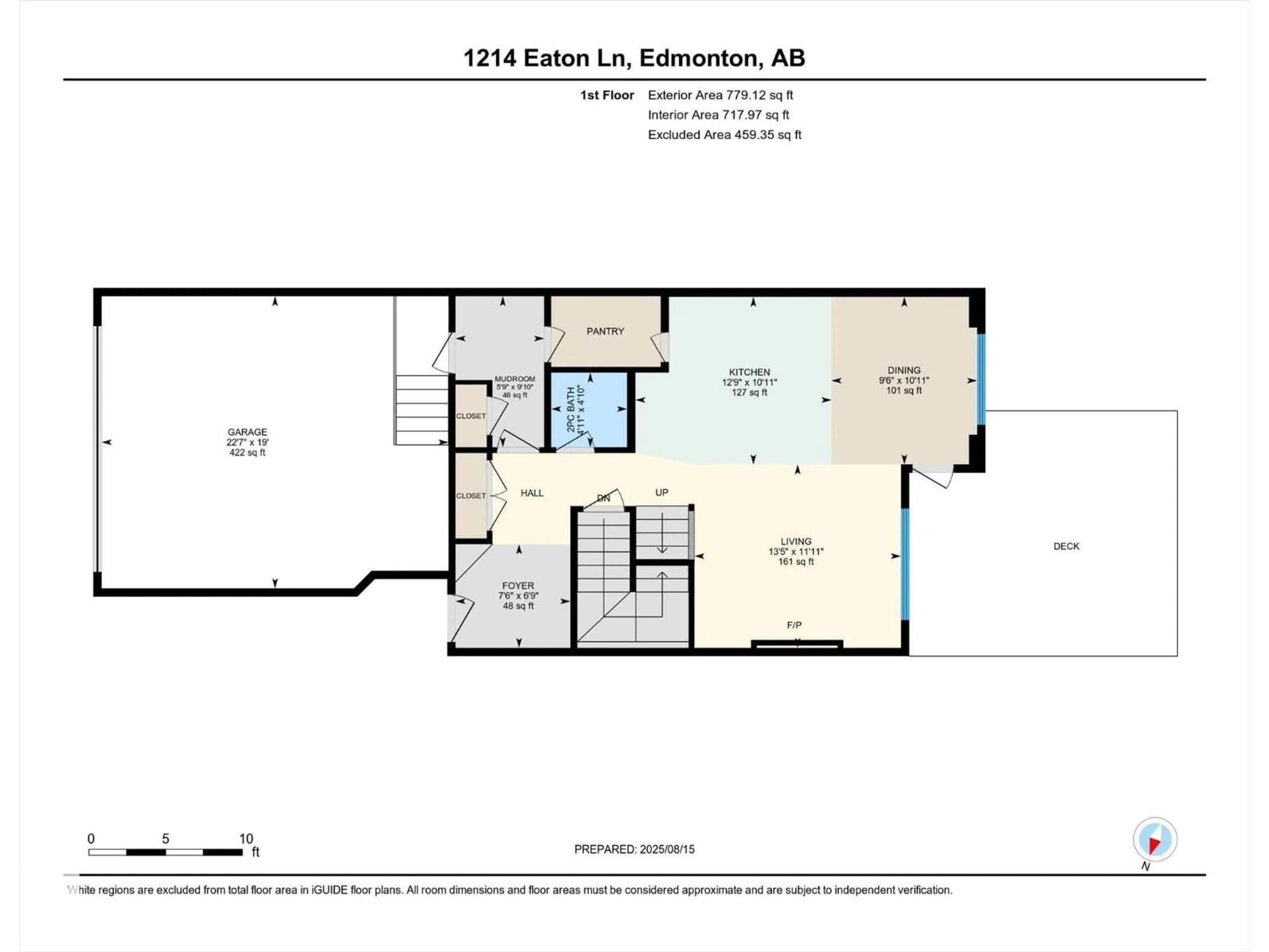 Floor plan for 1214 EATON LN, Edmonton Alberta T6M1M9