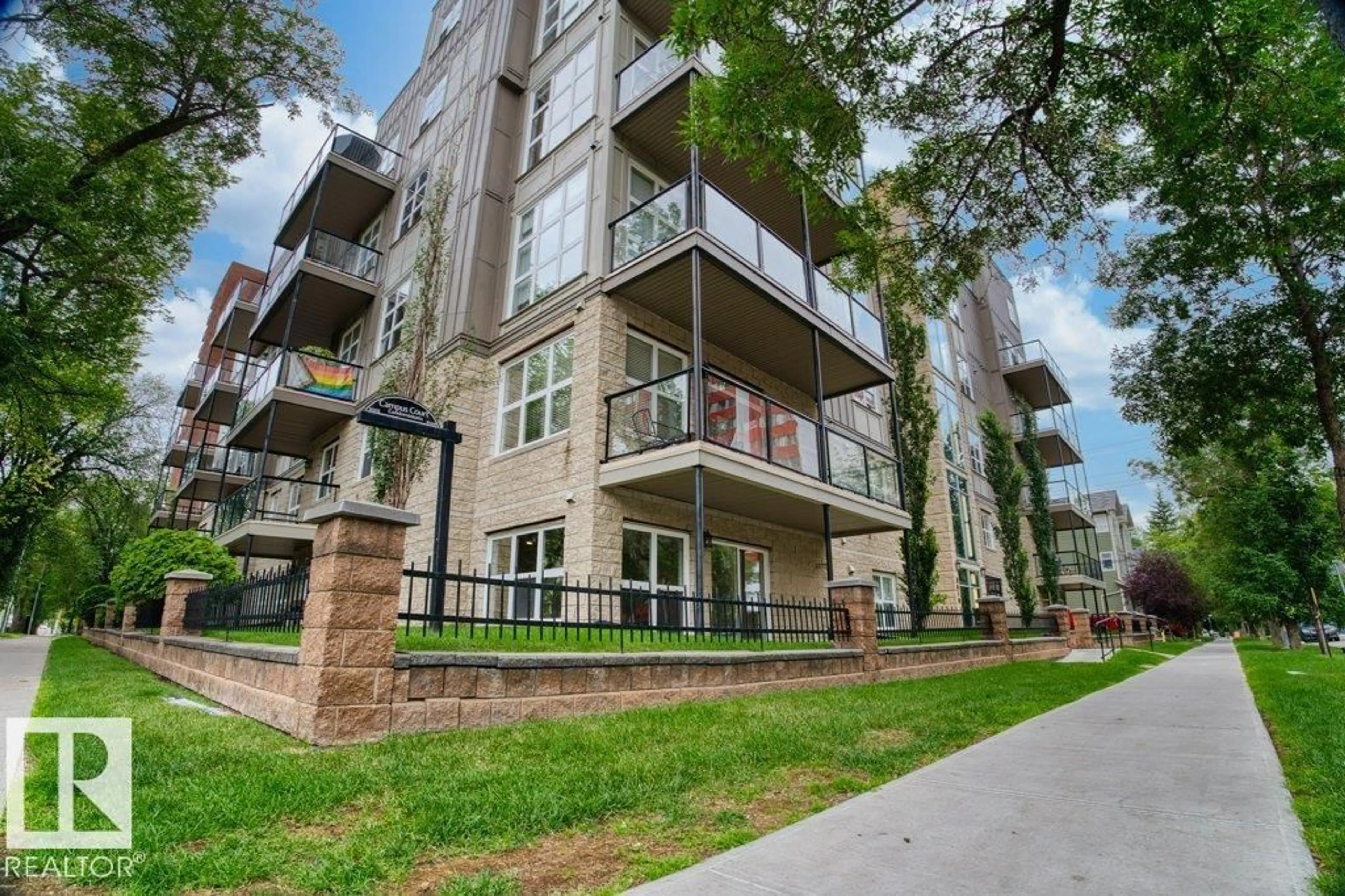 Patio, unknown for #504 - 8619 111 ST, Edmonton Alberta T6G2W1