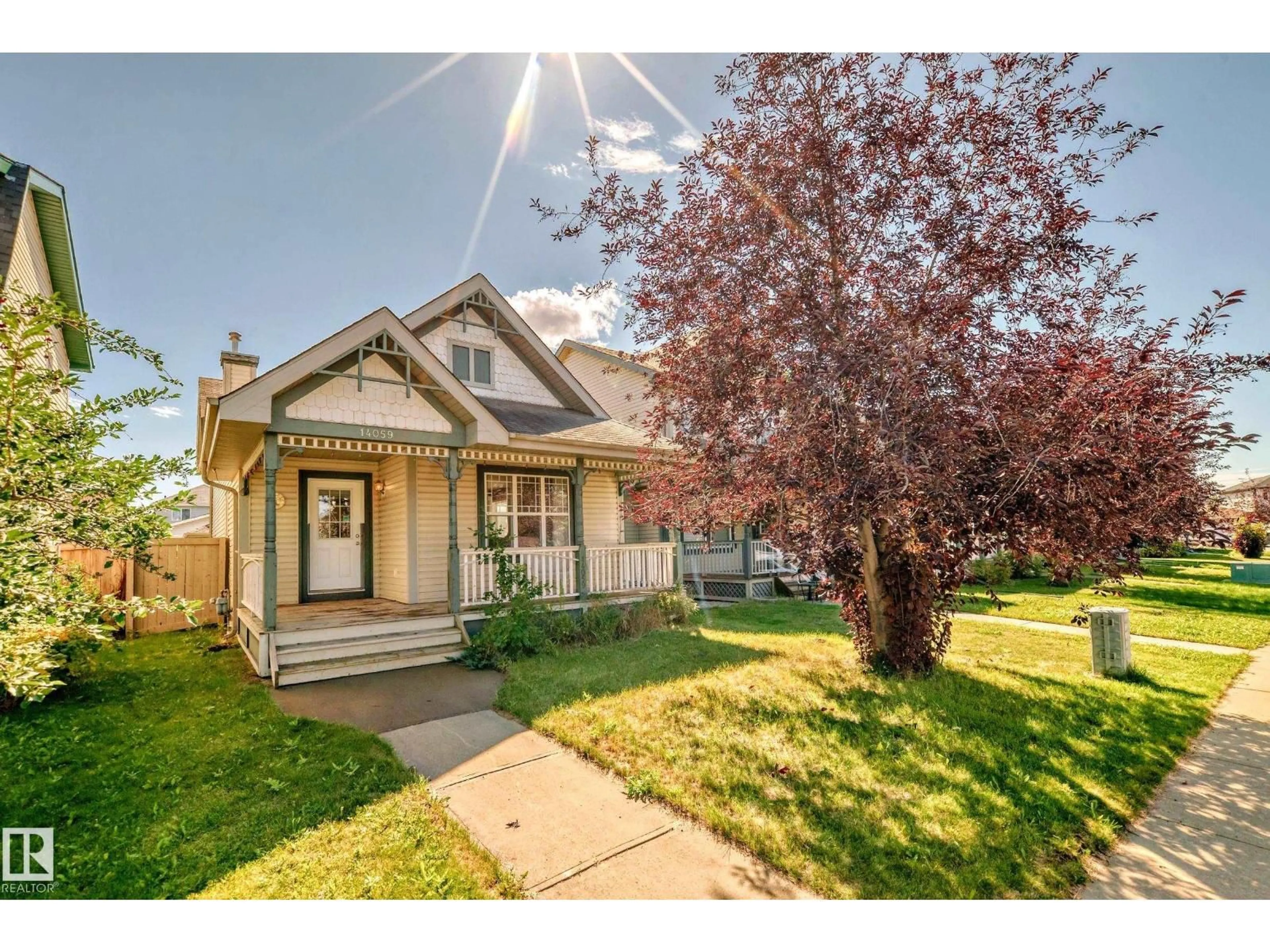 Home with vinyl exterior material, street for 14059 151 AV, Edmonton Alberta T6V1V1