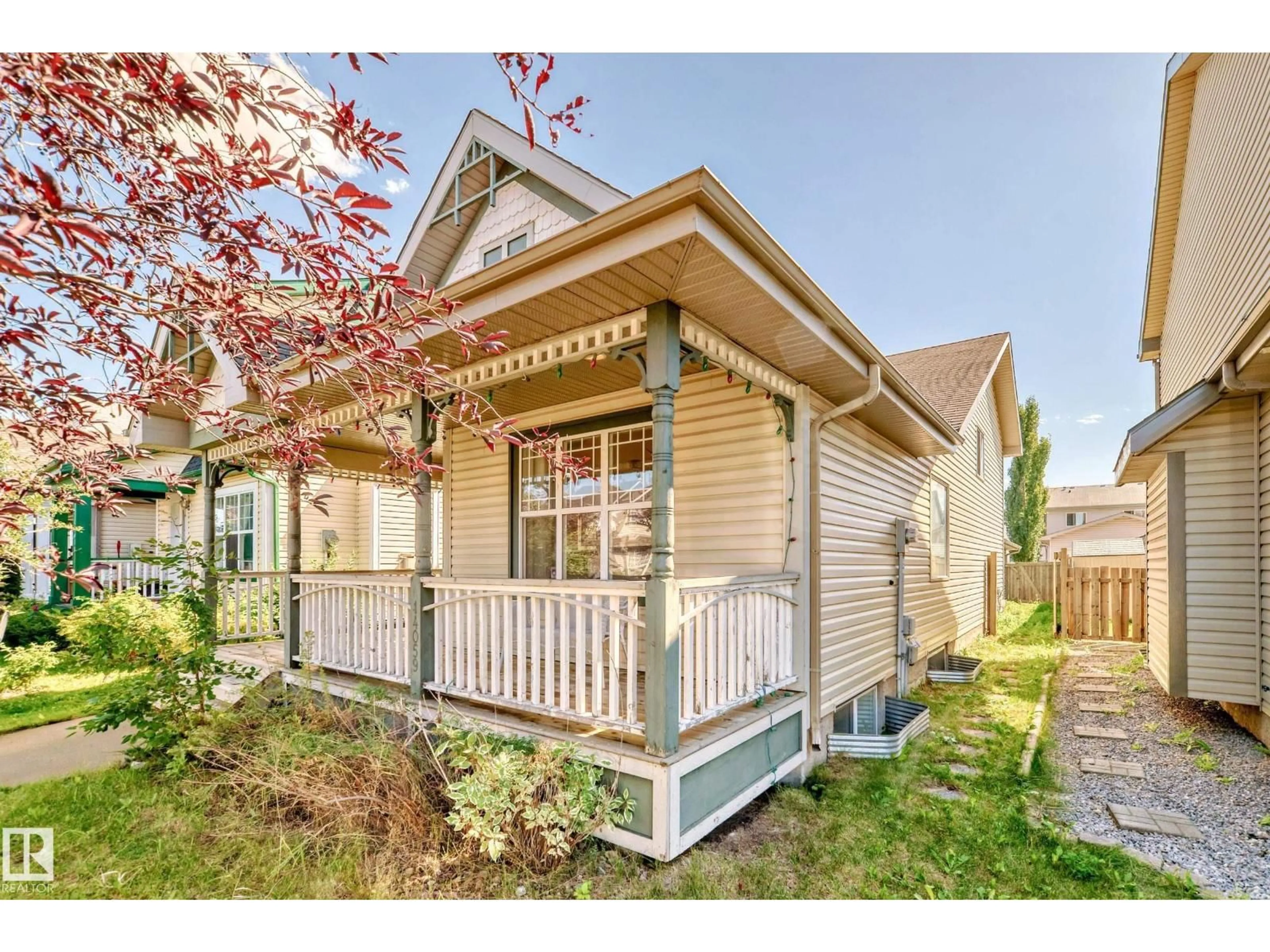 Home with vinyl exterior material, street for 14059 151 AV, Edmonton Alberta T6V1V1