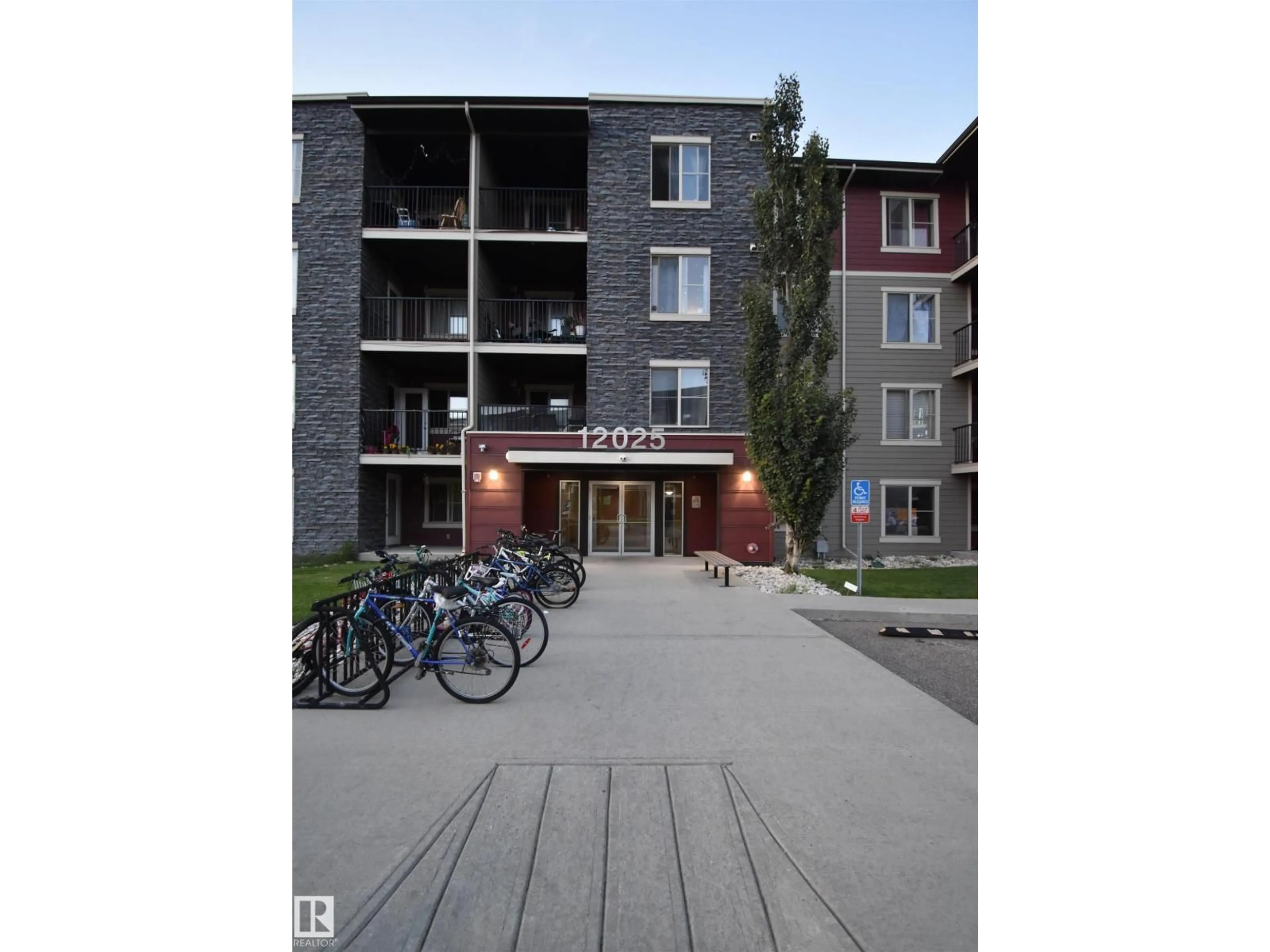 A pic from outside/outdoor area/front of a property/back of a property/a pic from drone, street for 117 12025 22 AV SW, Edmonton Alberta T6W2Y1