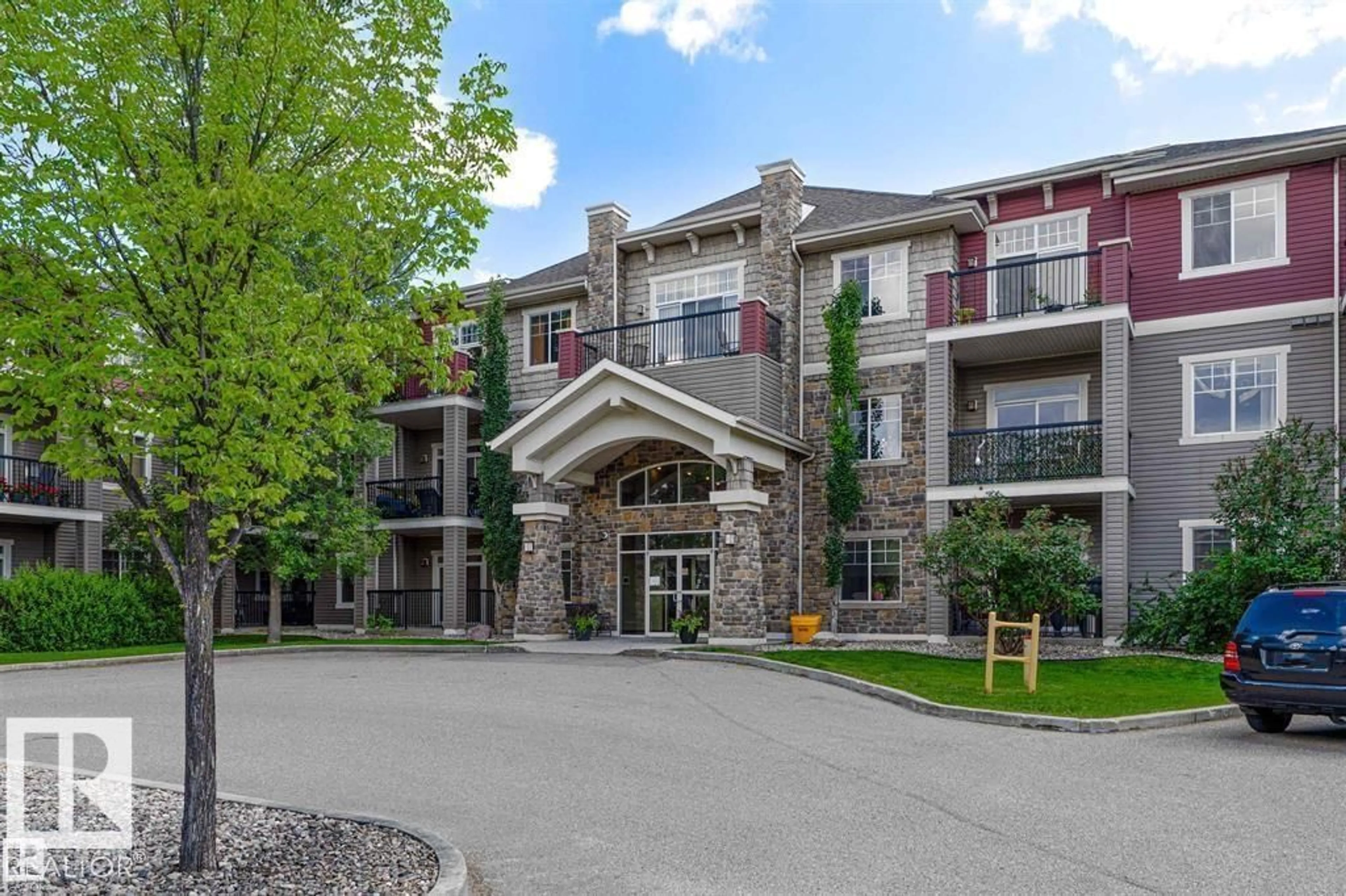 Patio, mountain view for #131 - 2503 HANNA CR, Edmonton Alberta T6R0H1