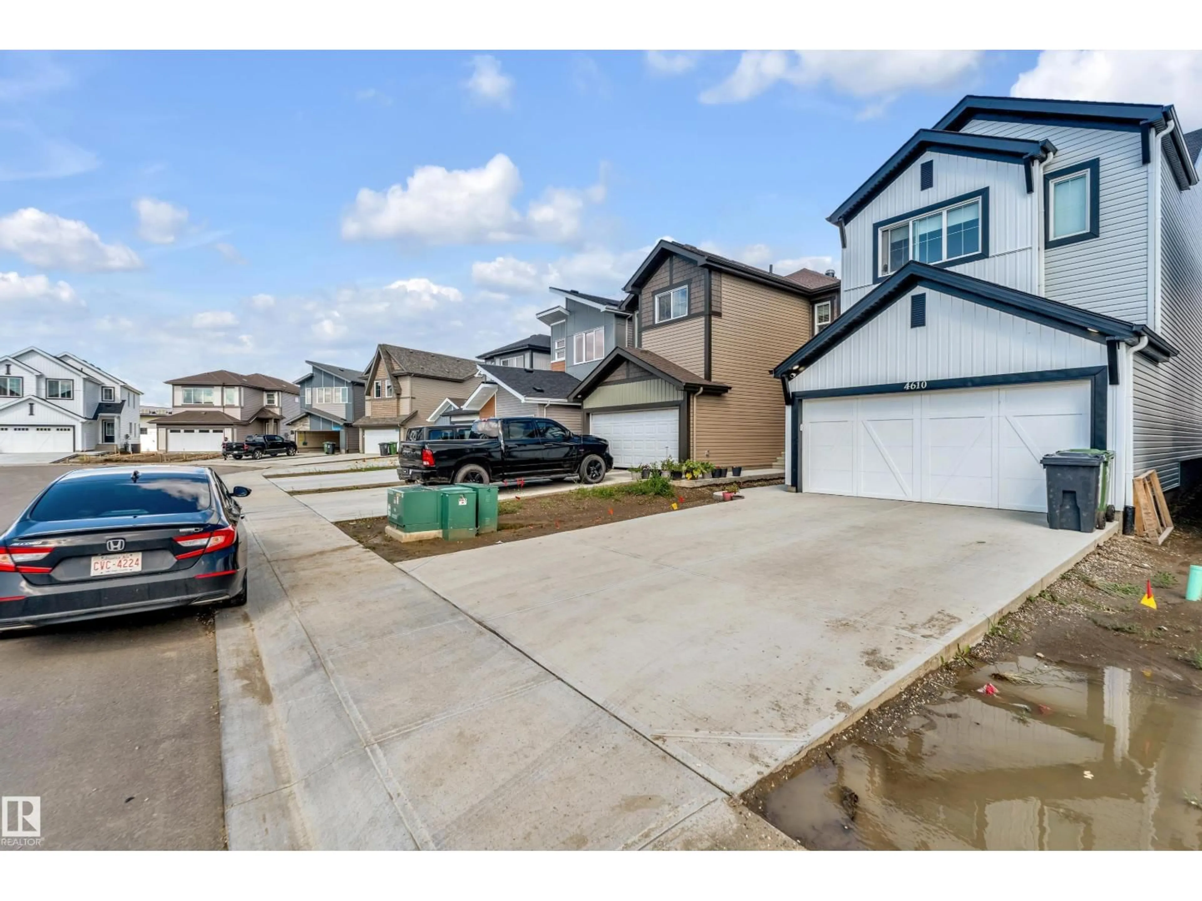 A pic from outside/outdoor area/front of a property/back of a property/a pic from drone, street for 4610 72 AV, Beaumont Alberta T4X3B1