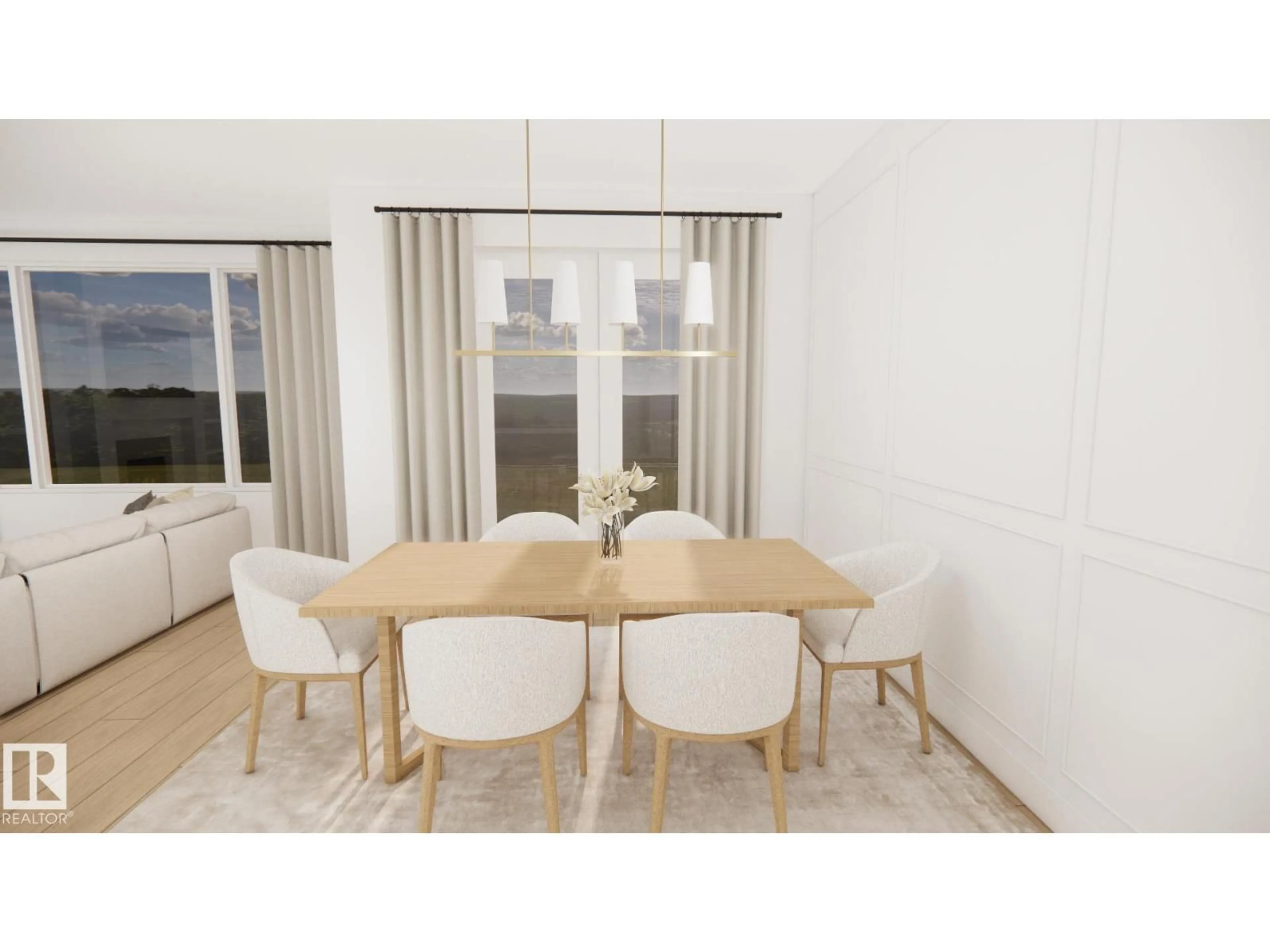 Dining room, wood/laminate floor for 30 GRAYSON GR, Stony Plain Alberta T7Z0A0