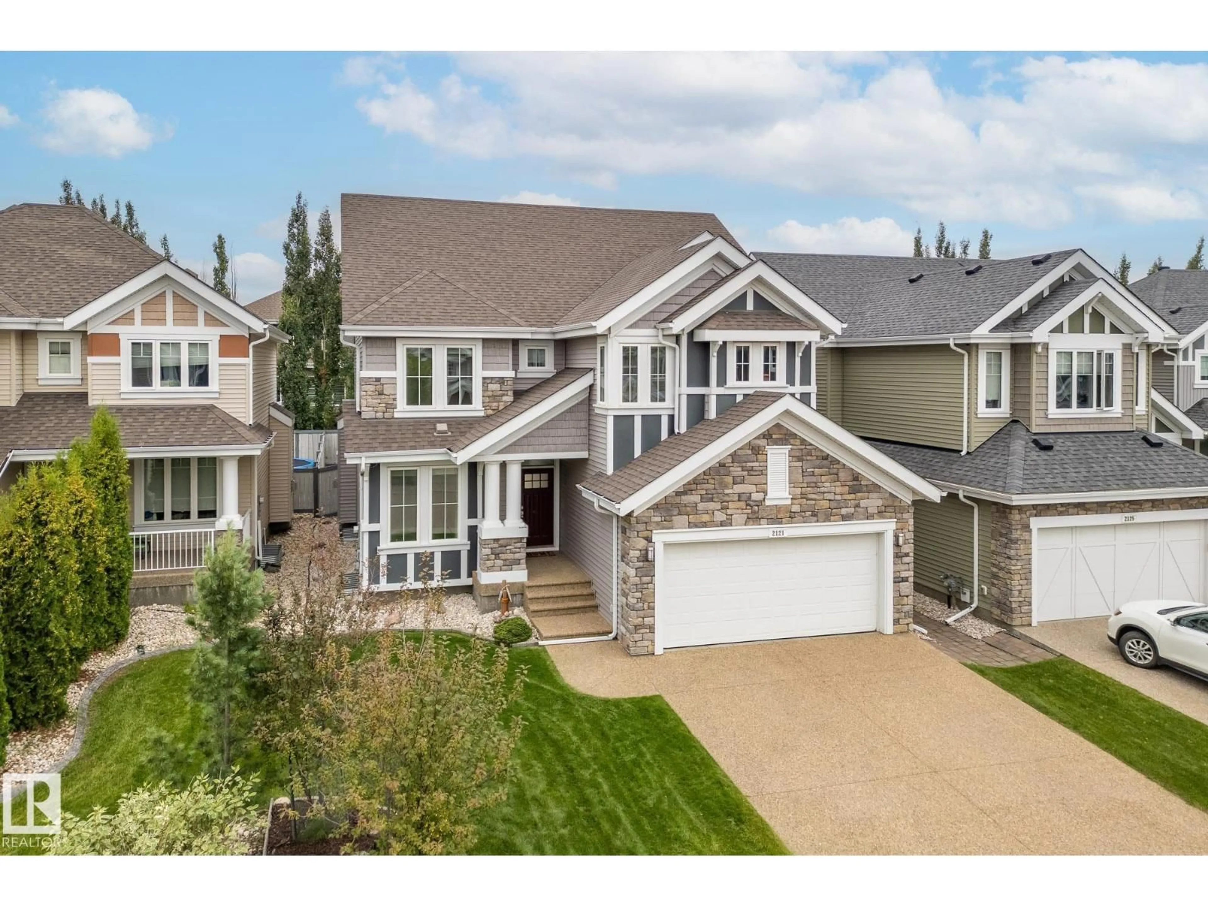 A pic from outside/outdoor area/front of a property/back of a property/a pic from drone, street for SW - 2121 90A ST, Edmonton Alberta T6X0P4