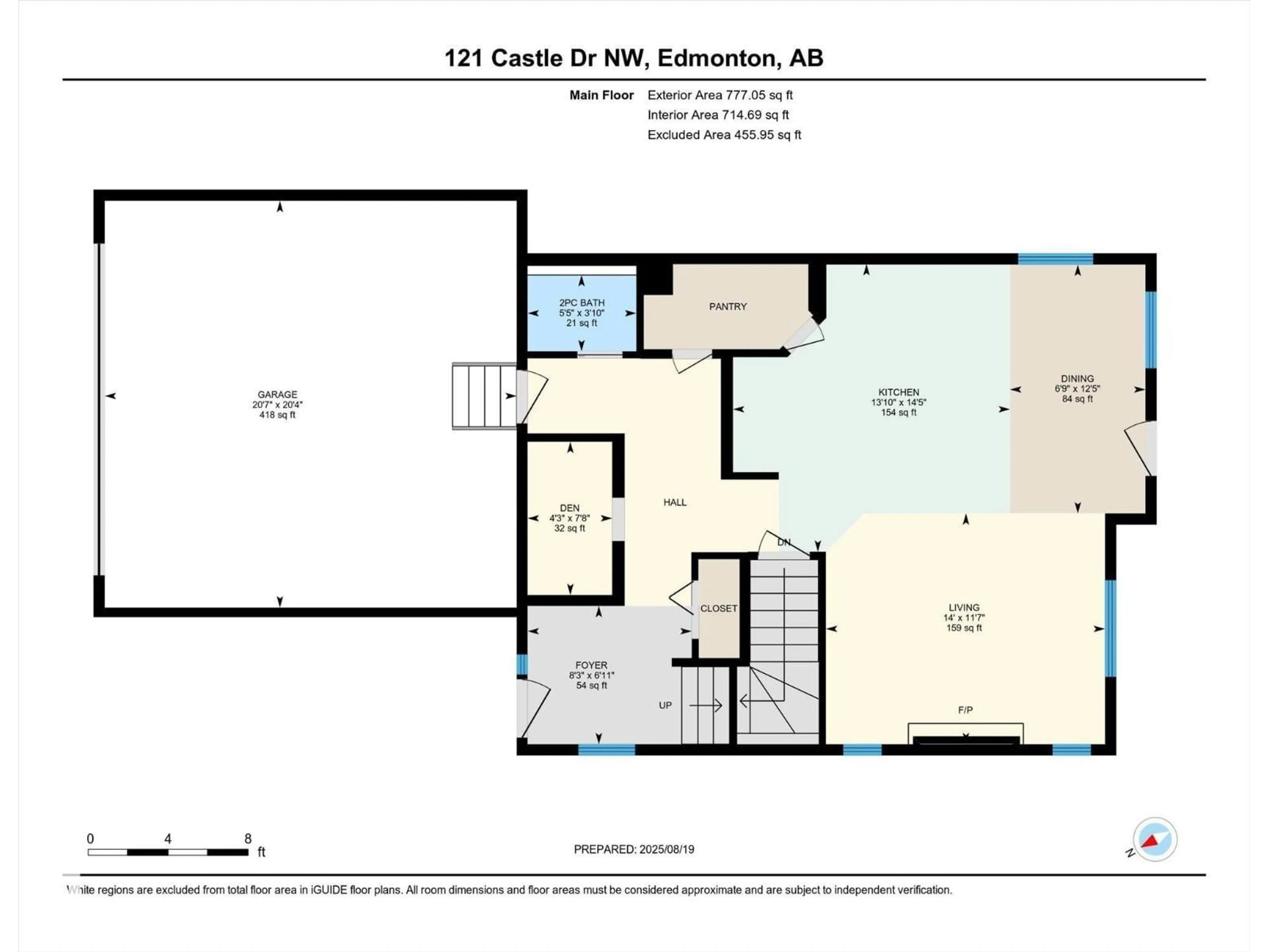 Floor plan for 121 CASTLE DR, Edmonton Alberta T5X6H1