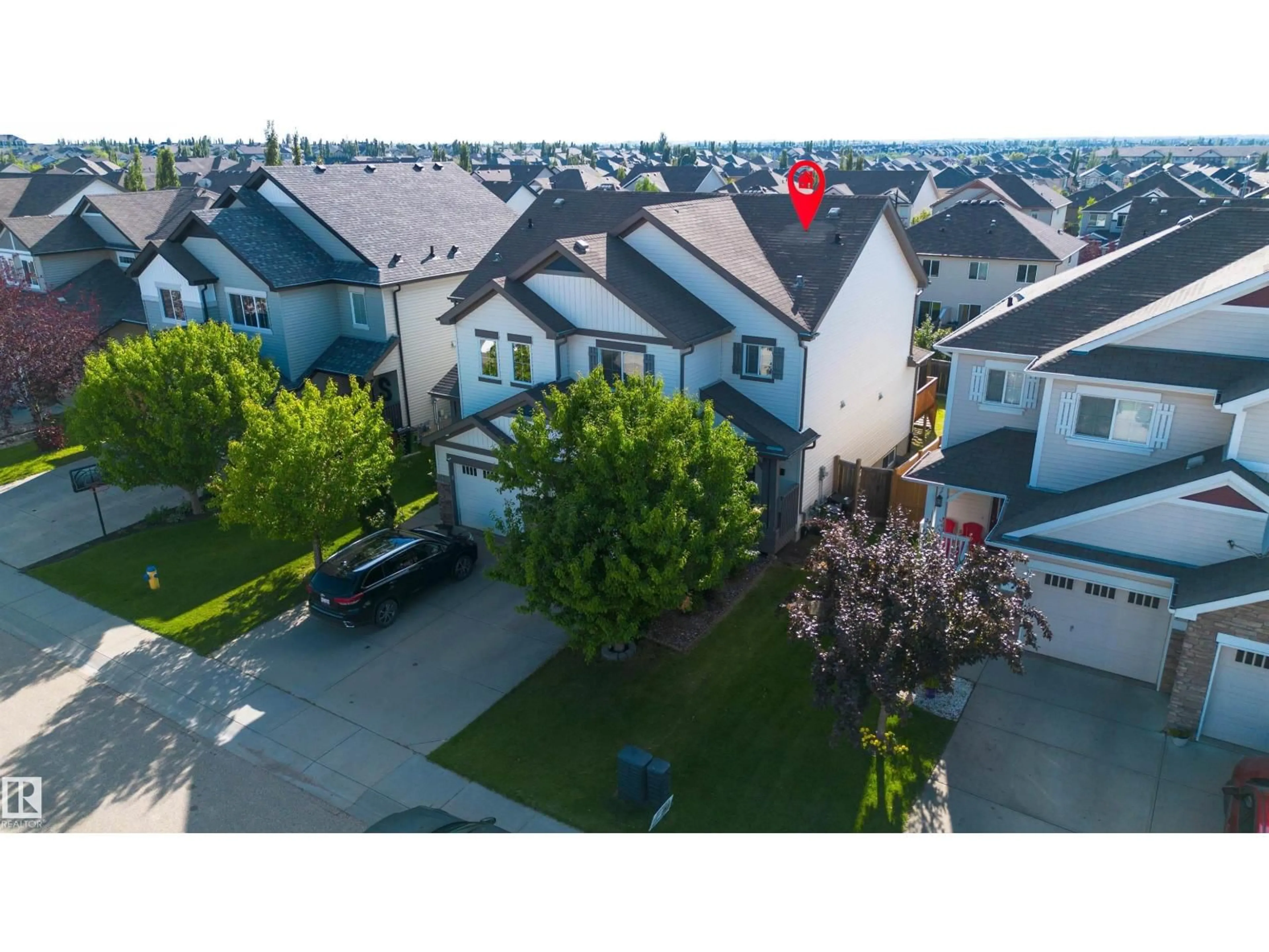 A pic from outside/outdoor area/front of a property/back of a property/a pic from drone, street for SW - 1618 64 ST, Edmonton Alberta T6X0N2