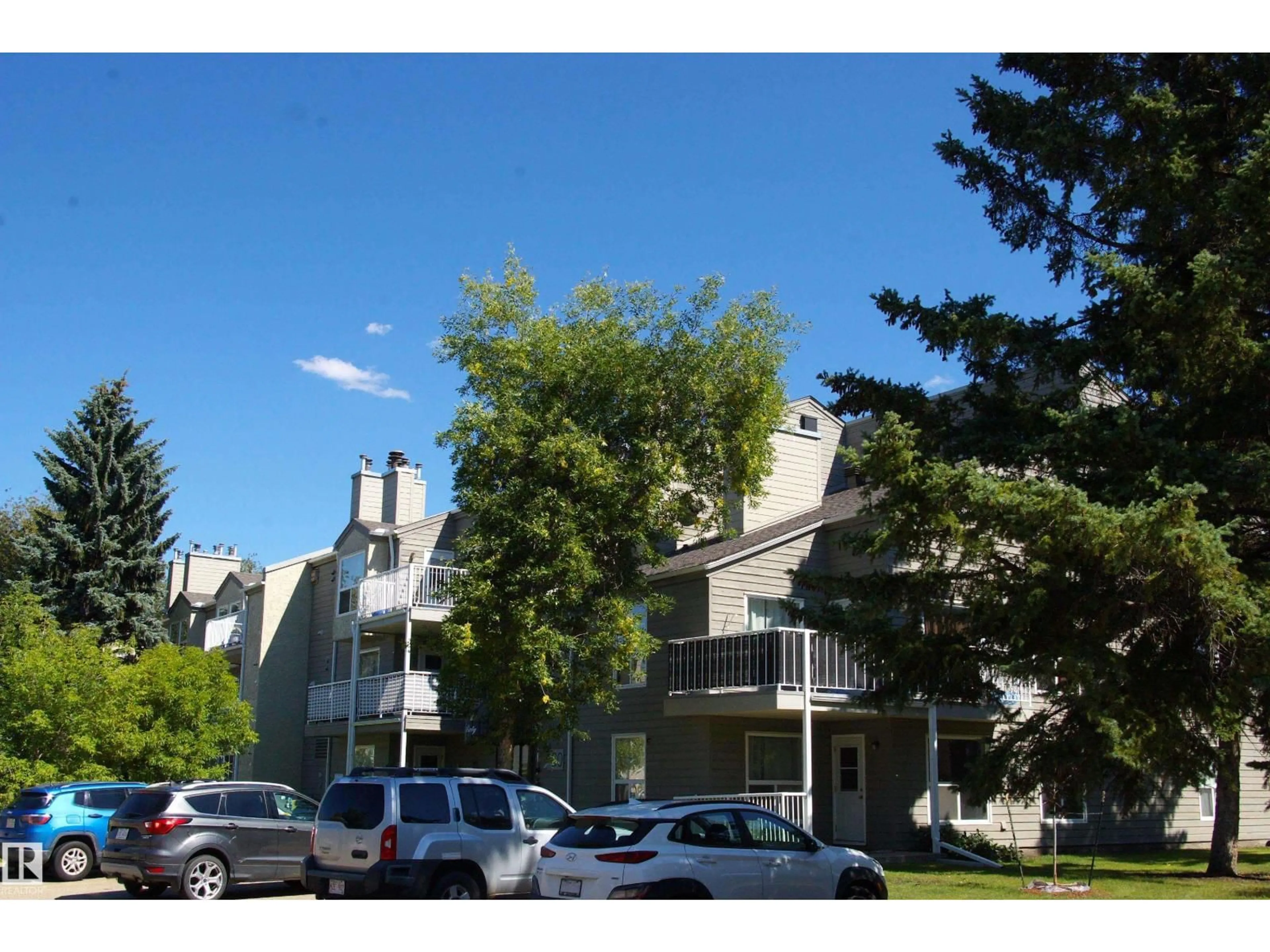 A pic from outside/outdoor area/front of a property/back of a property/a pic from drone, street for #309 - 60 ALPINE PL, St. Albert Alberta T8N3Y2
