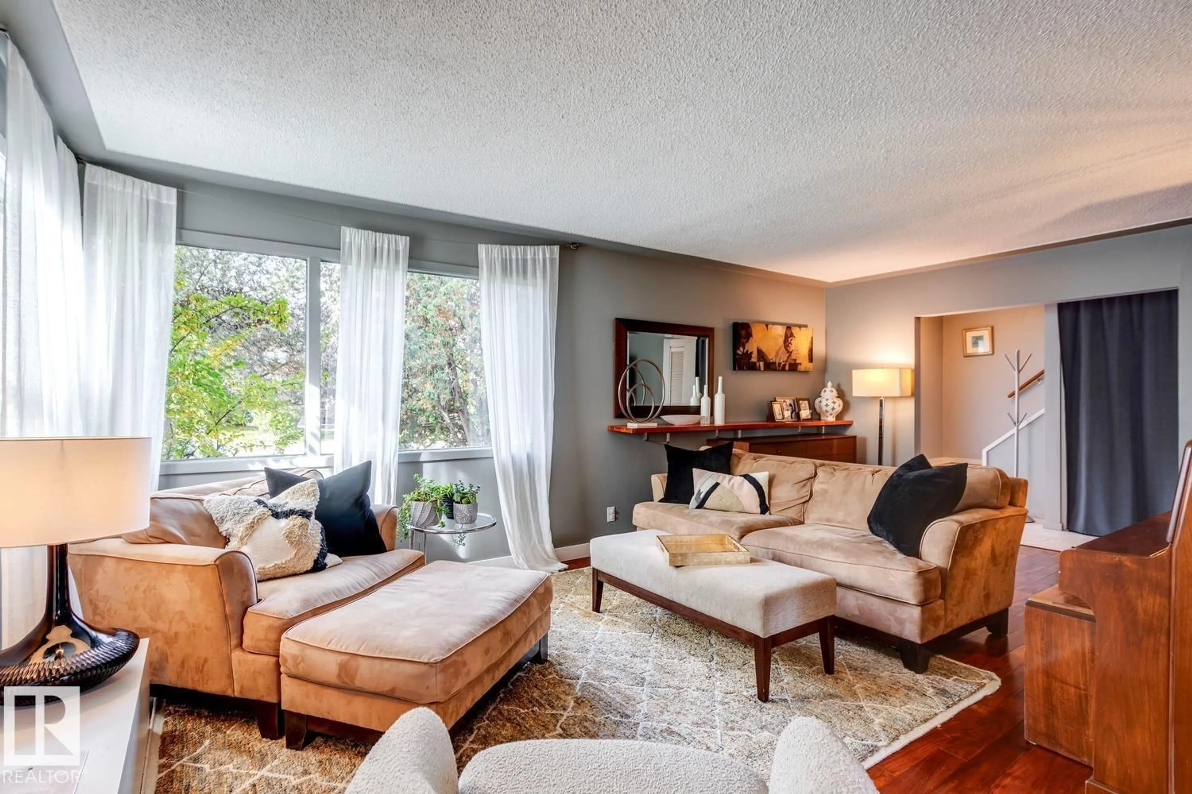 Living room with furniture, unknown for NW - 4907 114B ST, Edmonton Alberta T6H3N2