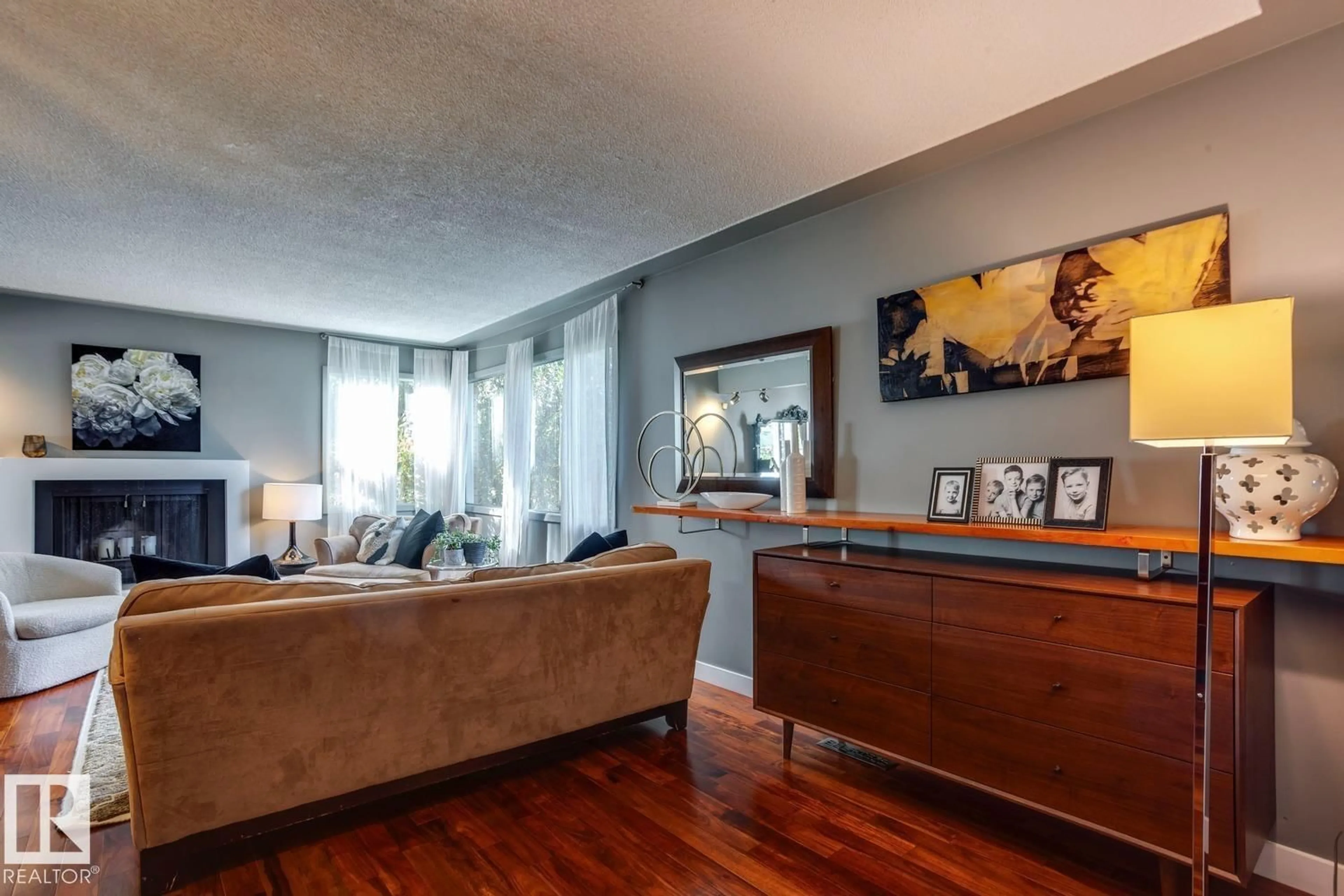 Living room with furniture, unknown for NW - 4907 114B ST, Edmonton Alberta T6H3N2