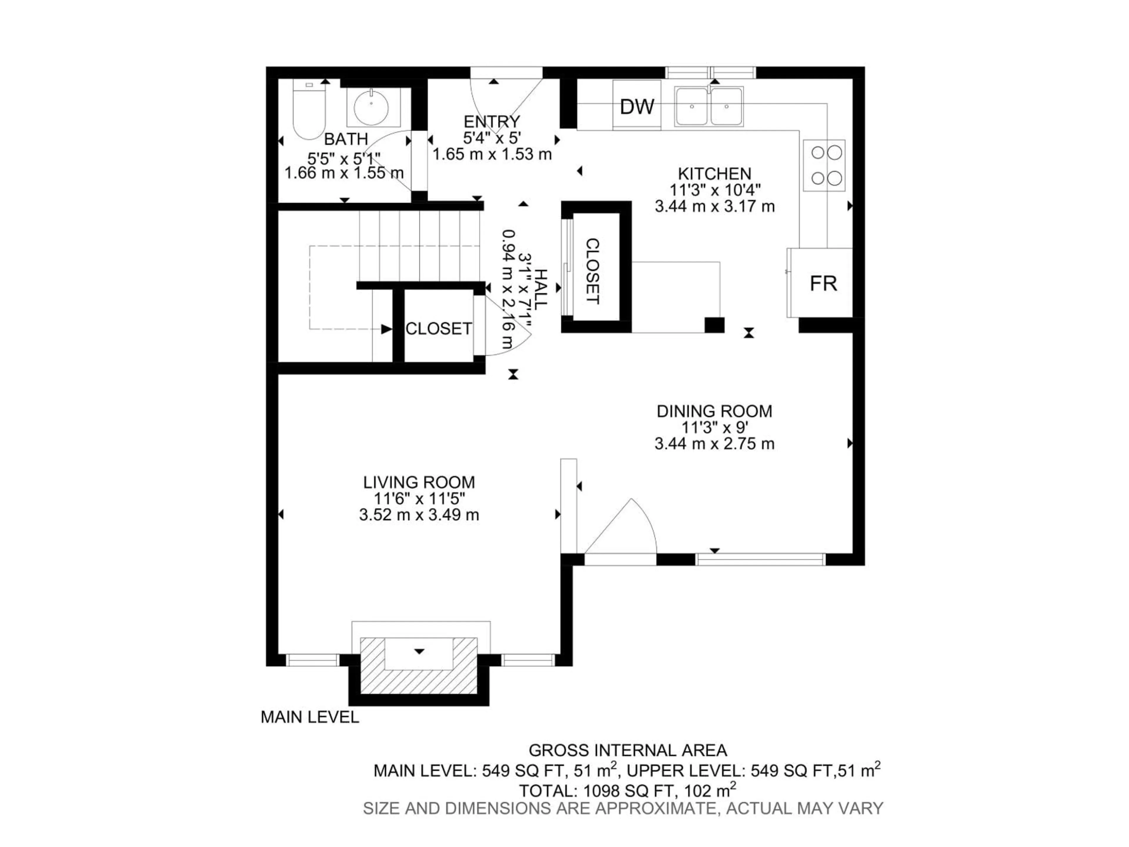 Floor plan for #32 - 3812 20 AV, Edmonton Alberta T6L4B2