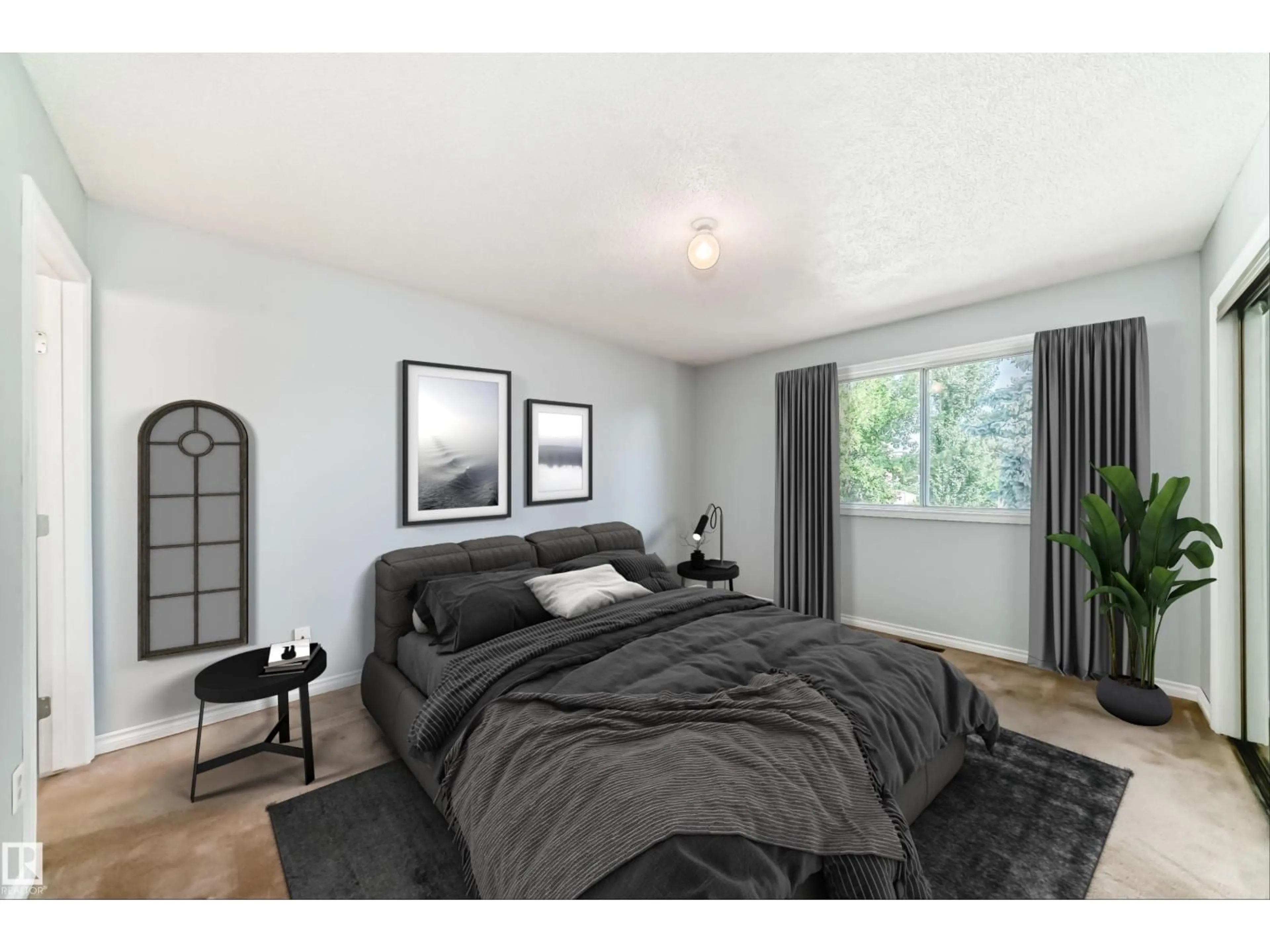 Bedroom with bed, unknown for 18908 97 AV, Edmonton Alberta T5T5K5