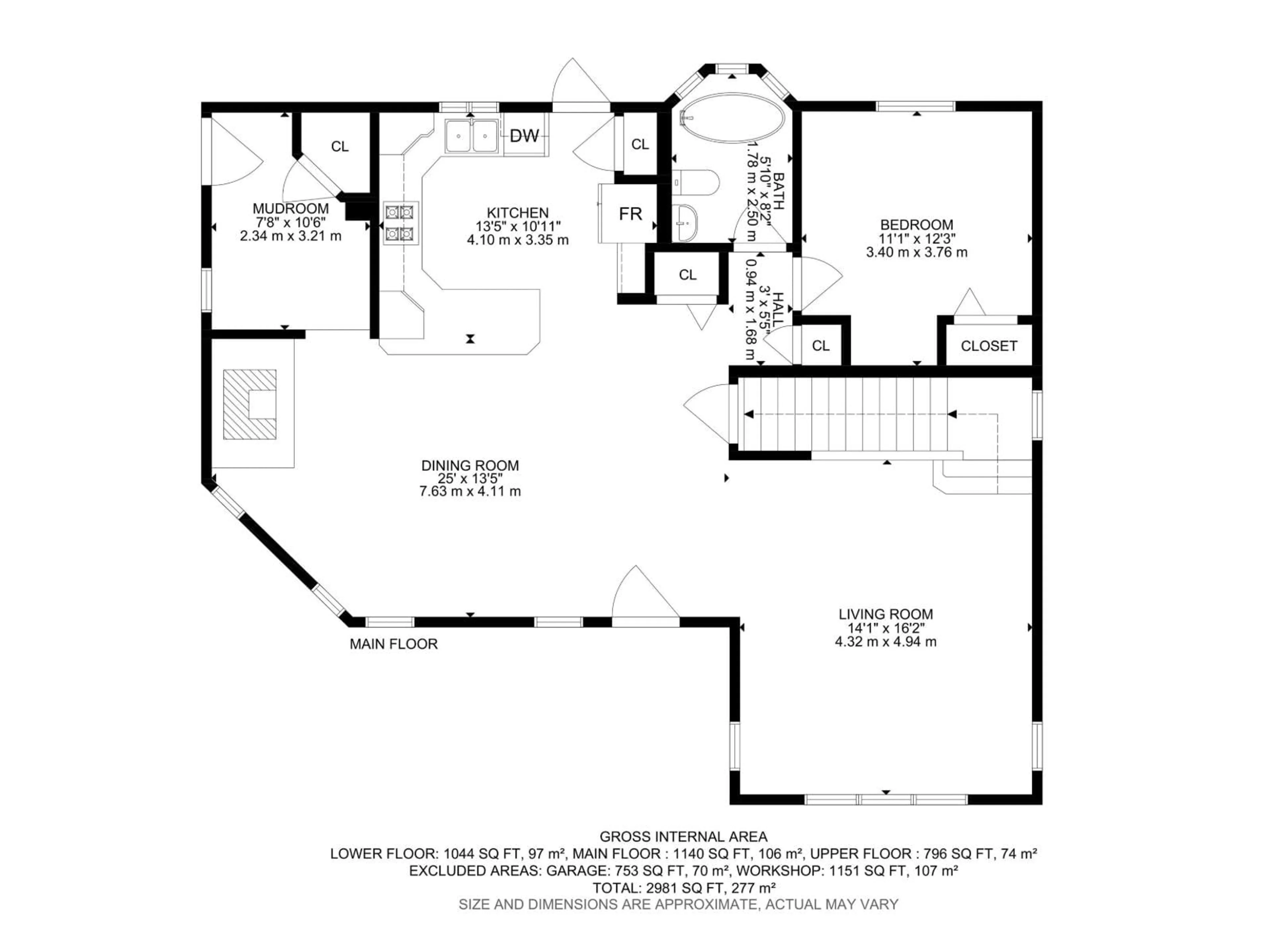 Floor plan for 102 POPLAR CRES, Rural Parkland County Alberta T7Z2V3