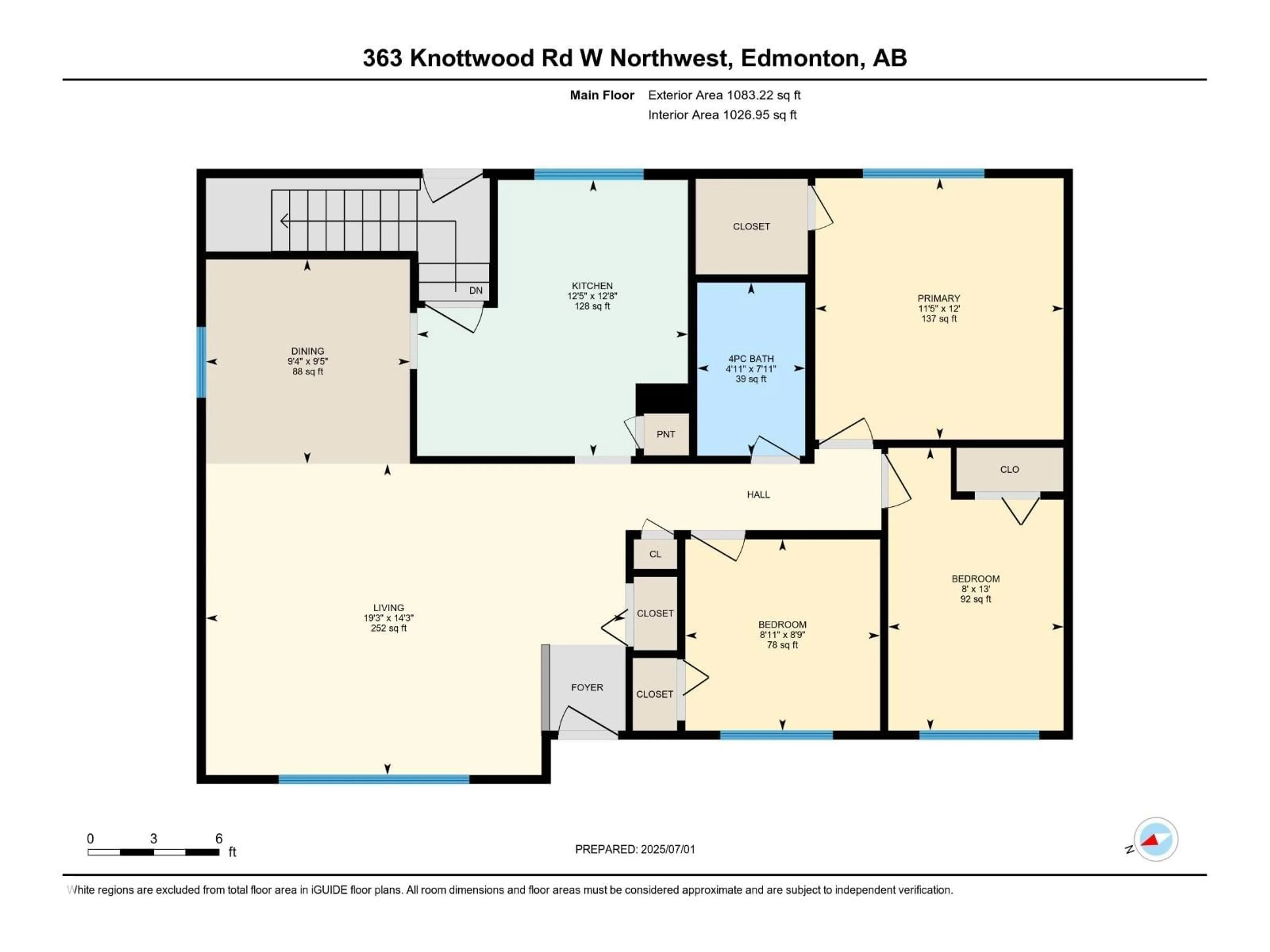 Floor plan for 363 KNOTTWOOD RD W, Edmonton Alberta T6K2G4