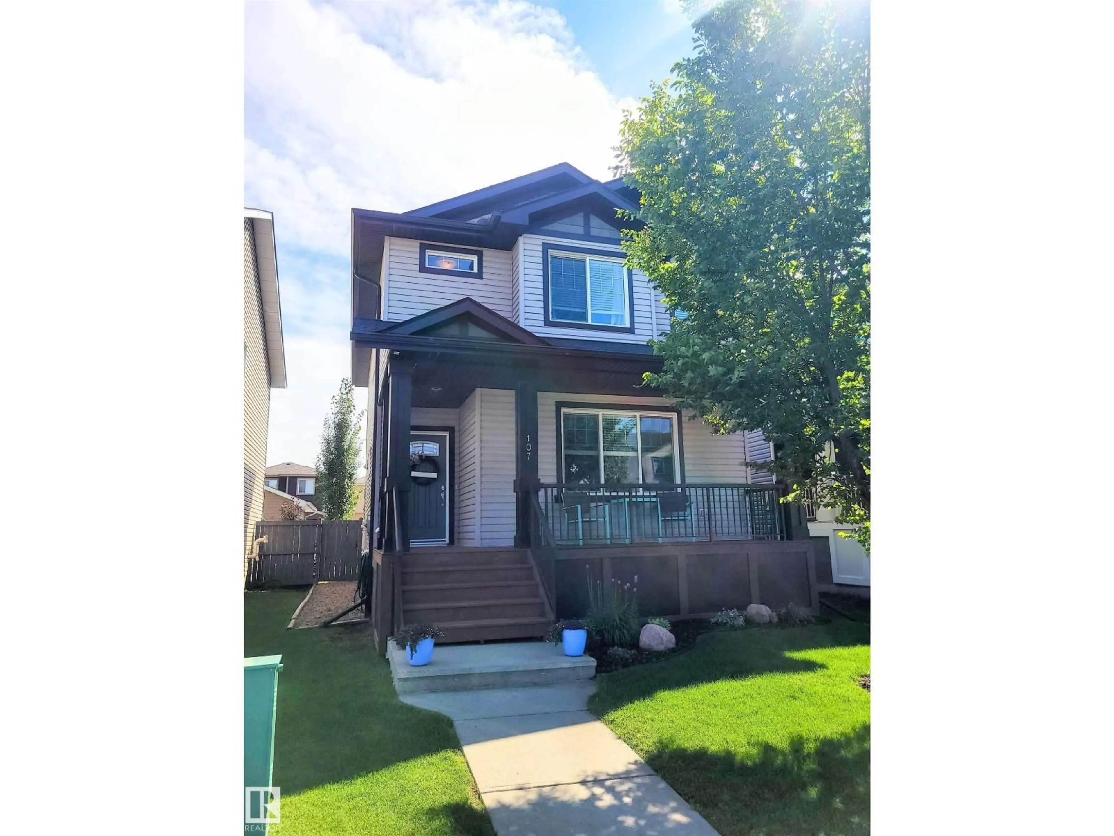 Home with vinyl exterior material, street for 107 KIRPATRICK BN, Leduc Alberta T9E0M5