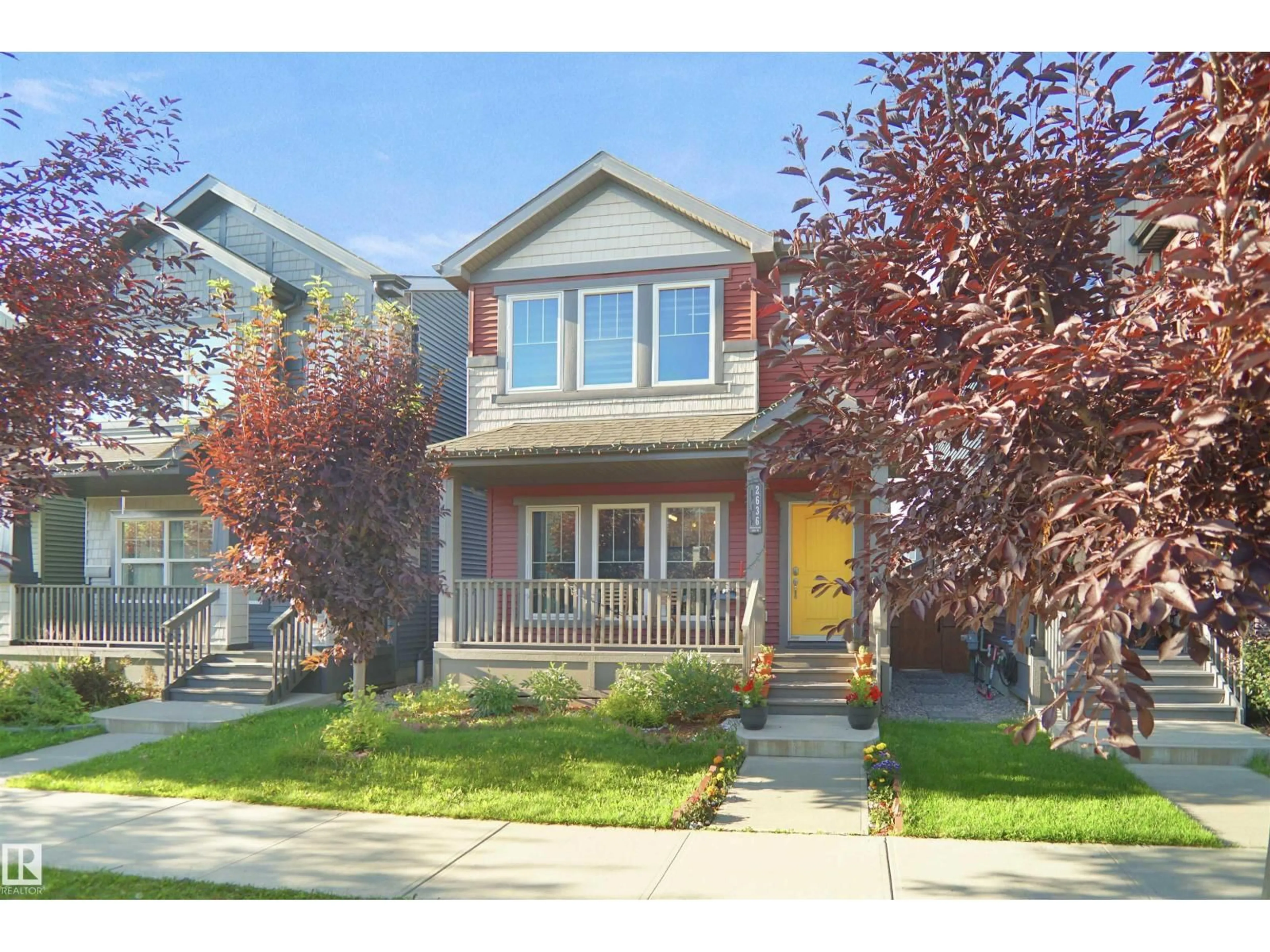 Home with vinyl exterior material, street for 2636 CHOKECHERRY LN, Edmonton Alberta T6X2J8