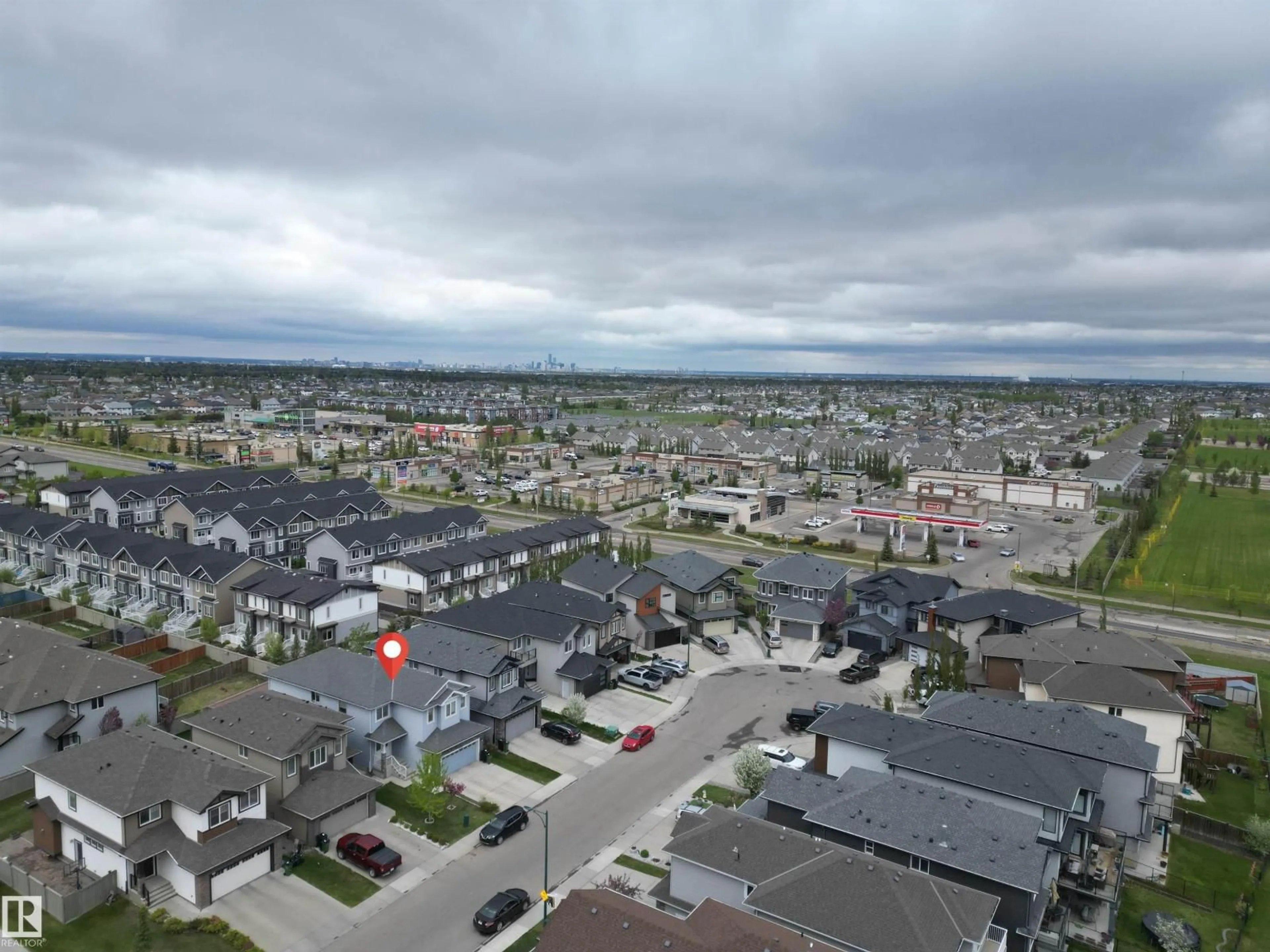 A pic from outside/outdoor area/front of a property/back of a property/a pic from drone, street for 2212 22 ST, Edmonton Alberta T6T0Z1