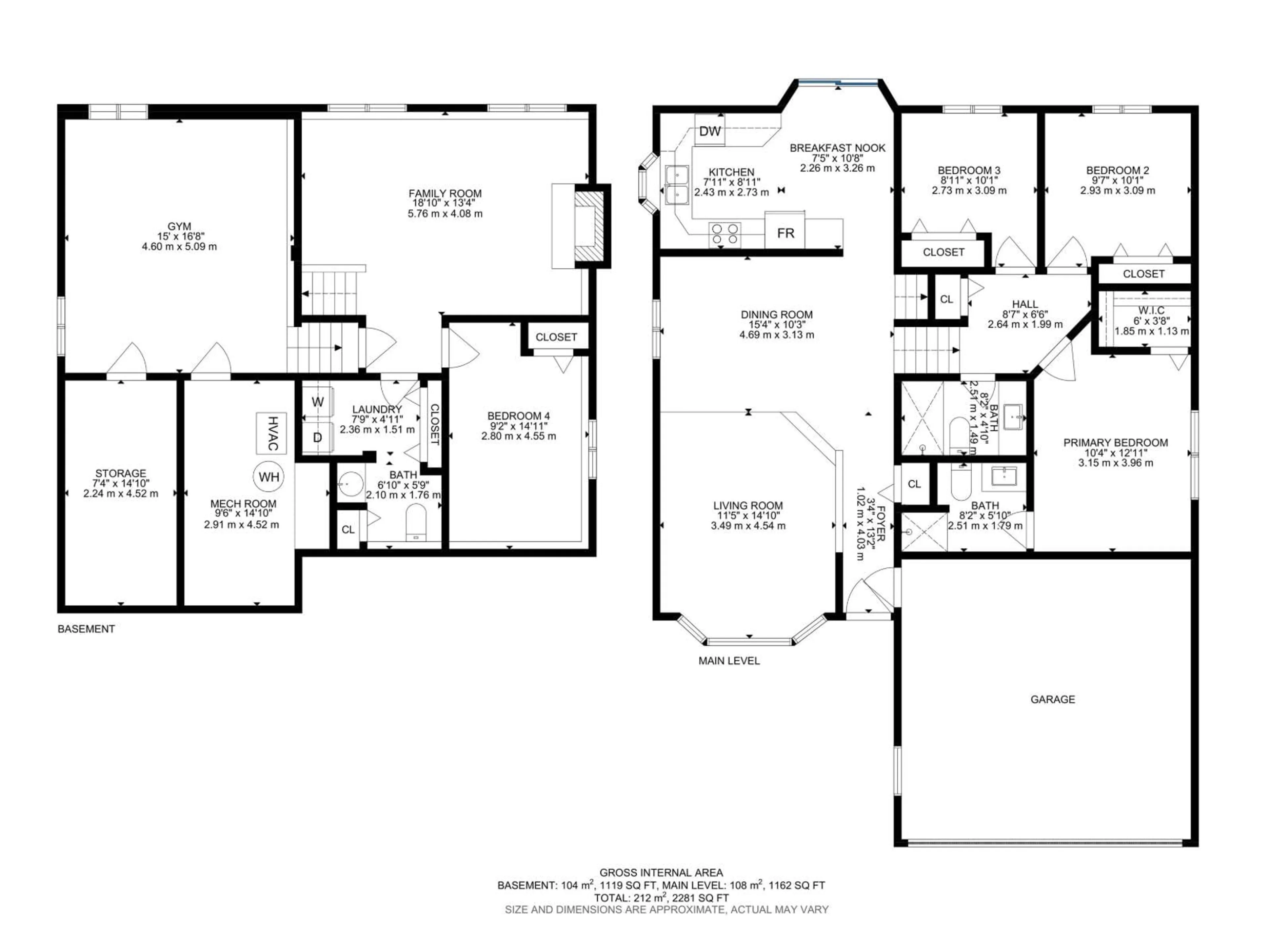 Floor plan for NW - 7336 152C AV, Edmonton Alberta T5C3M8