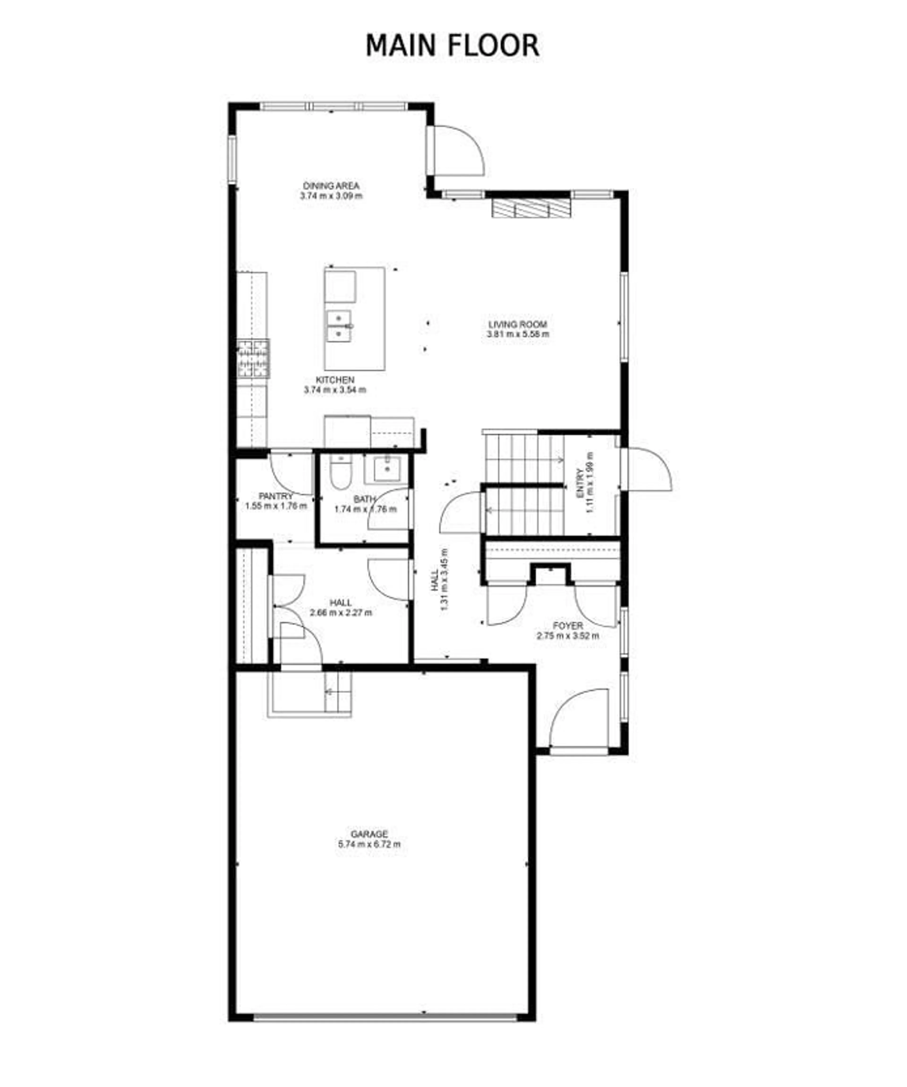 Floor plan for 3608 PARKER CL, Edmonton Alberta T6W3A9
