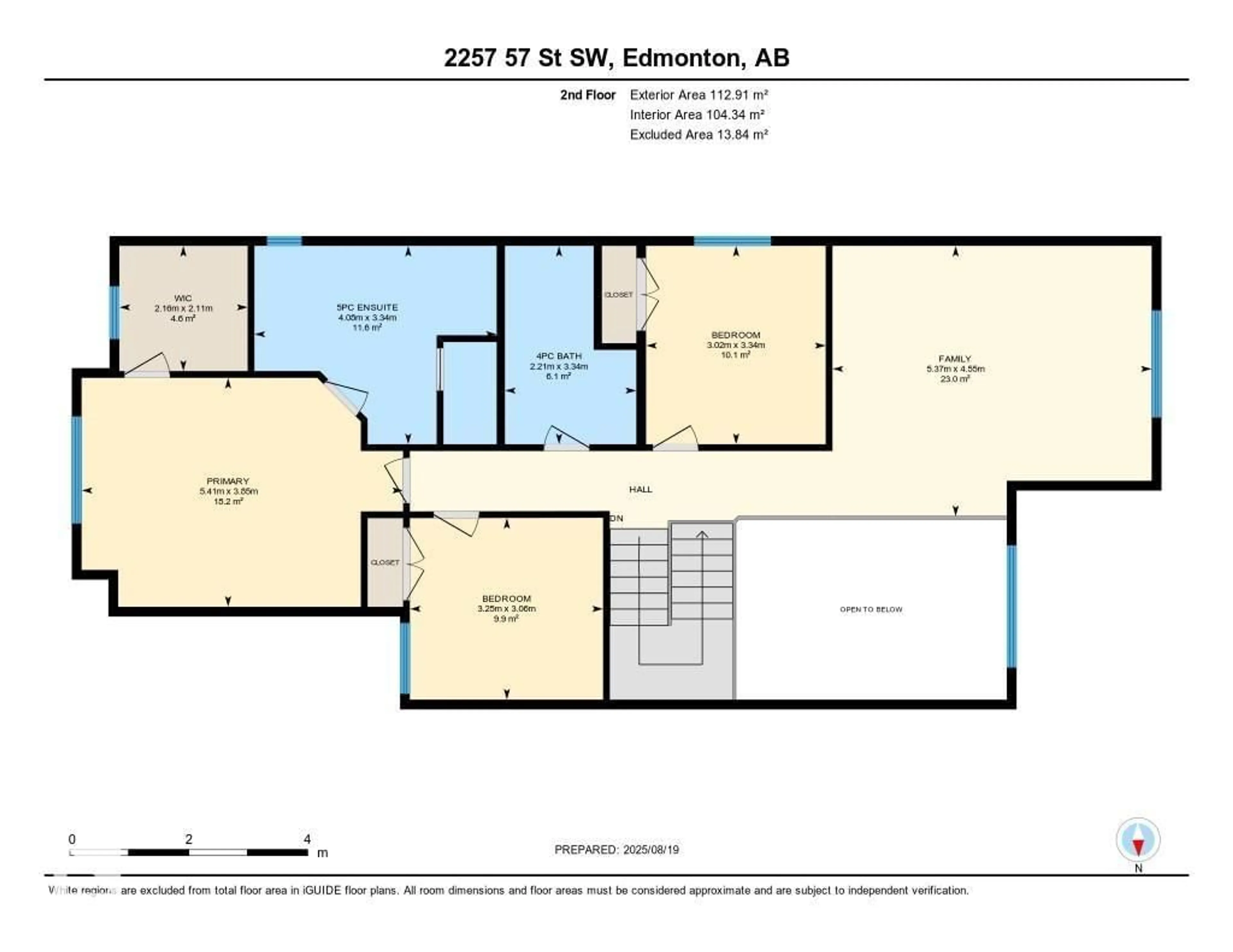 Floor plan for SW - 2257 57 ST, Edmonton Alberta T6X2P3