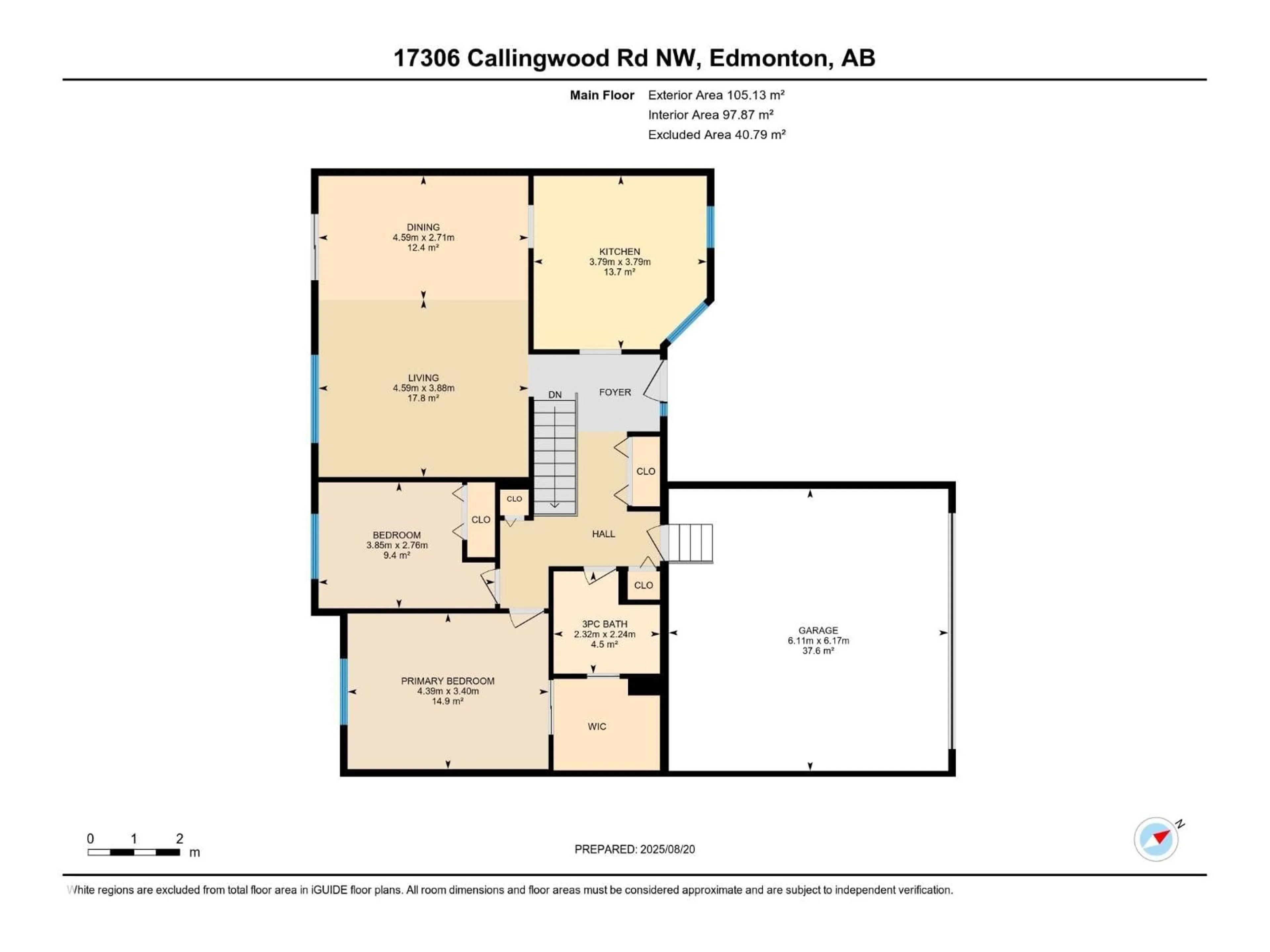 Floor plan for 17306 CALLINGWOOD RD, Edmonton Alberta T5T5P1