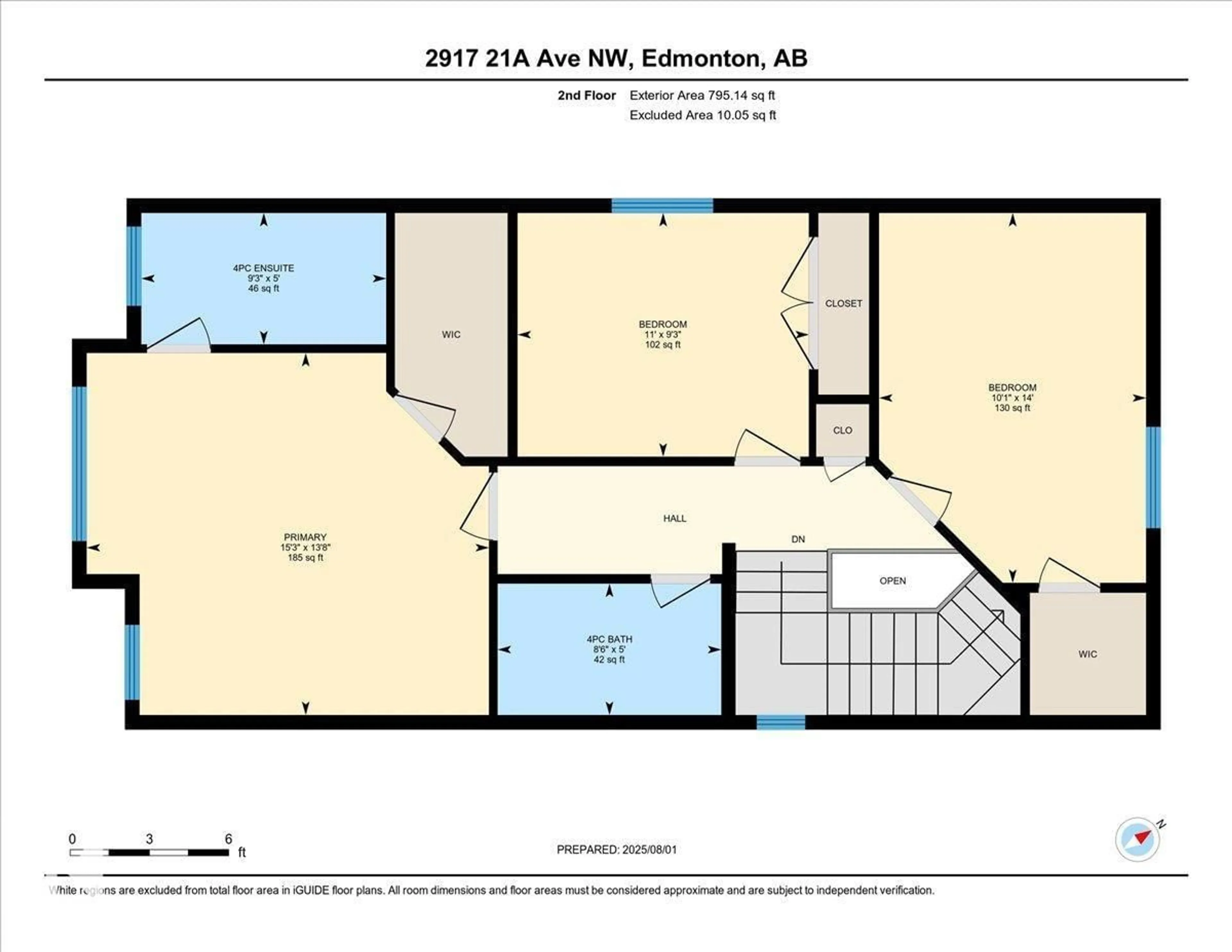 Floor plan for NW - 2917 21A AV, Edmonton Alberta T6T0K3