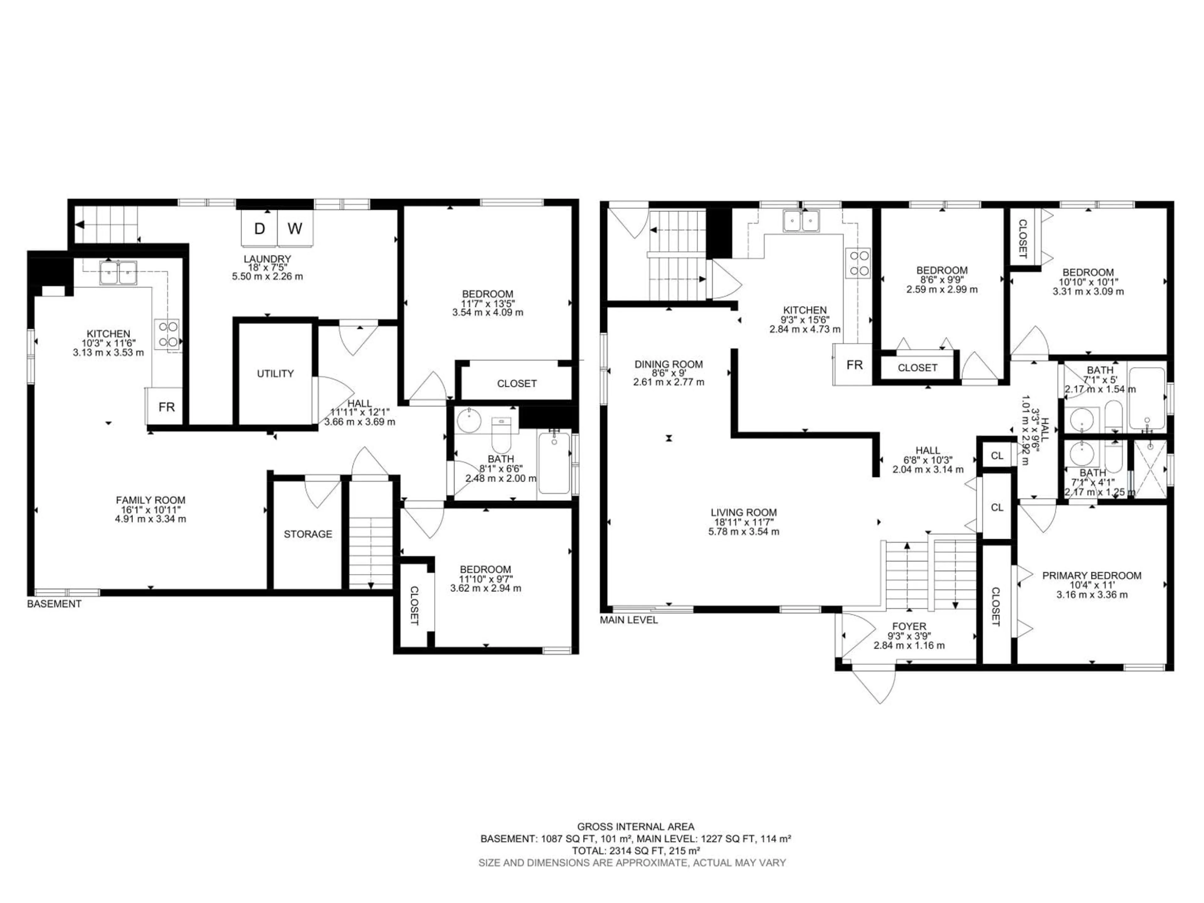 Floor plan for 1112 56 ST, Edmonton Alberta T6L1Y3