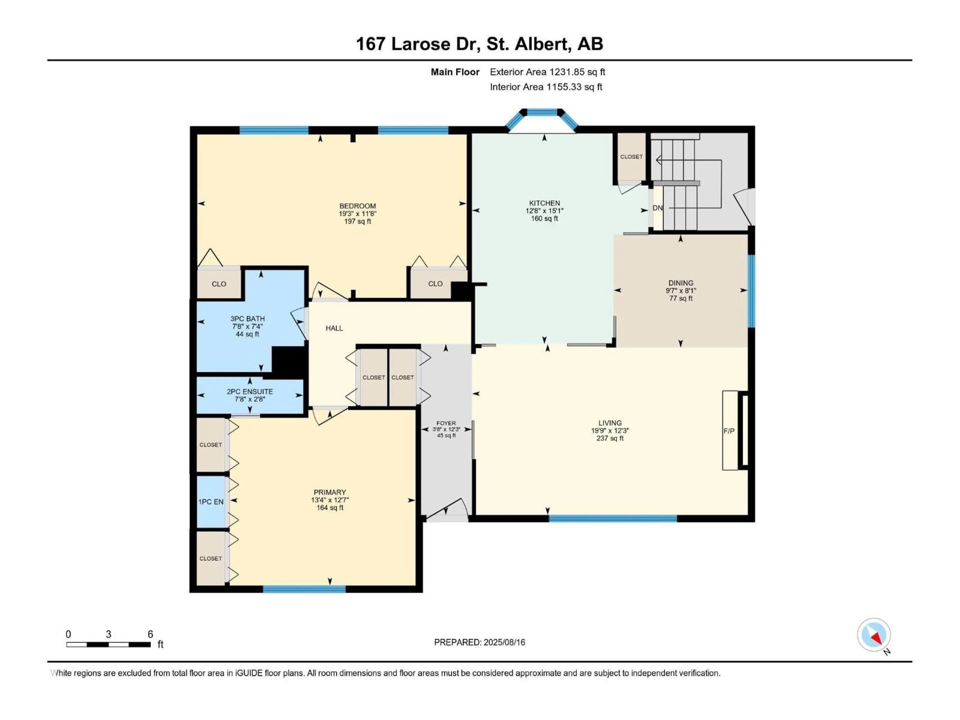 Floor plan for 167 LAROSE DR, St. Albert Alberta T8N2G7