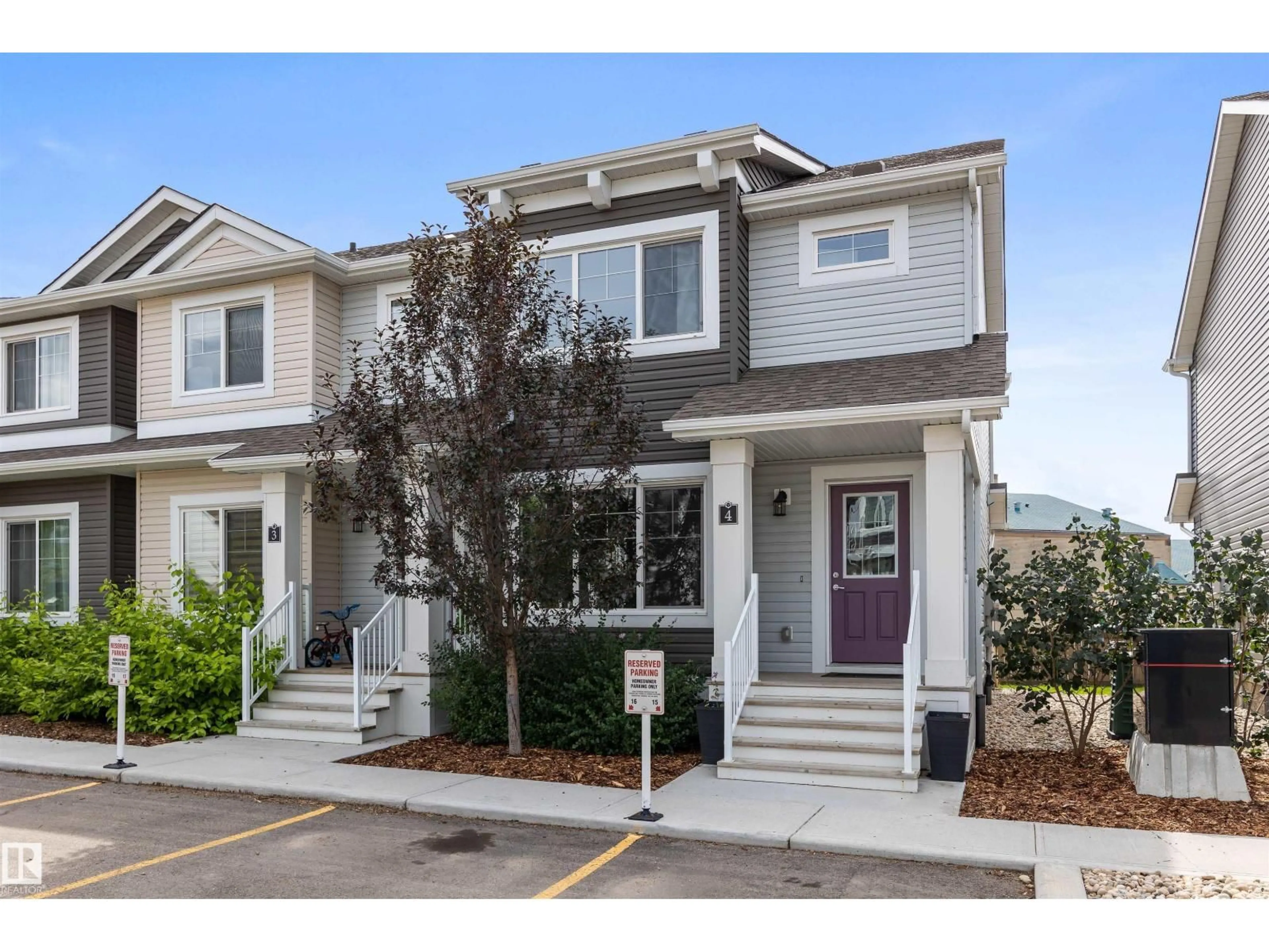 Home with vinyl exterior material, street for #4 - 330 BULYEA RD, Edmonton Alberta T6R0W8