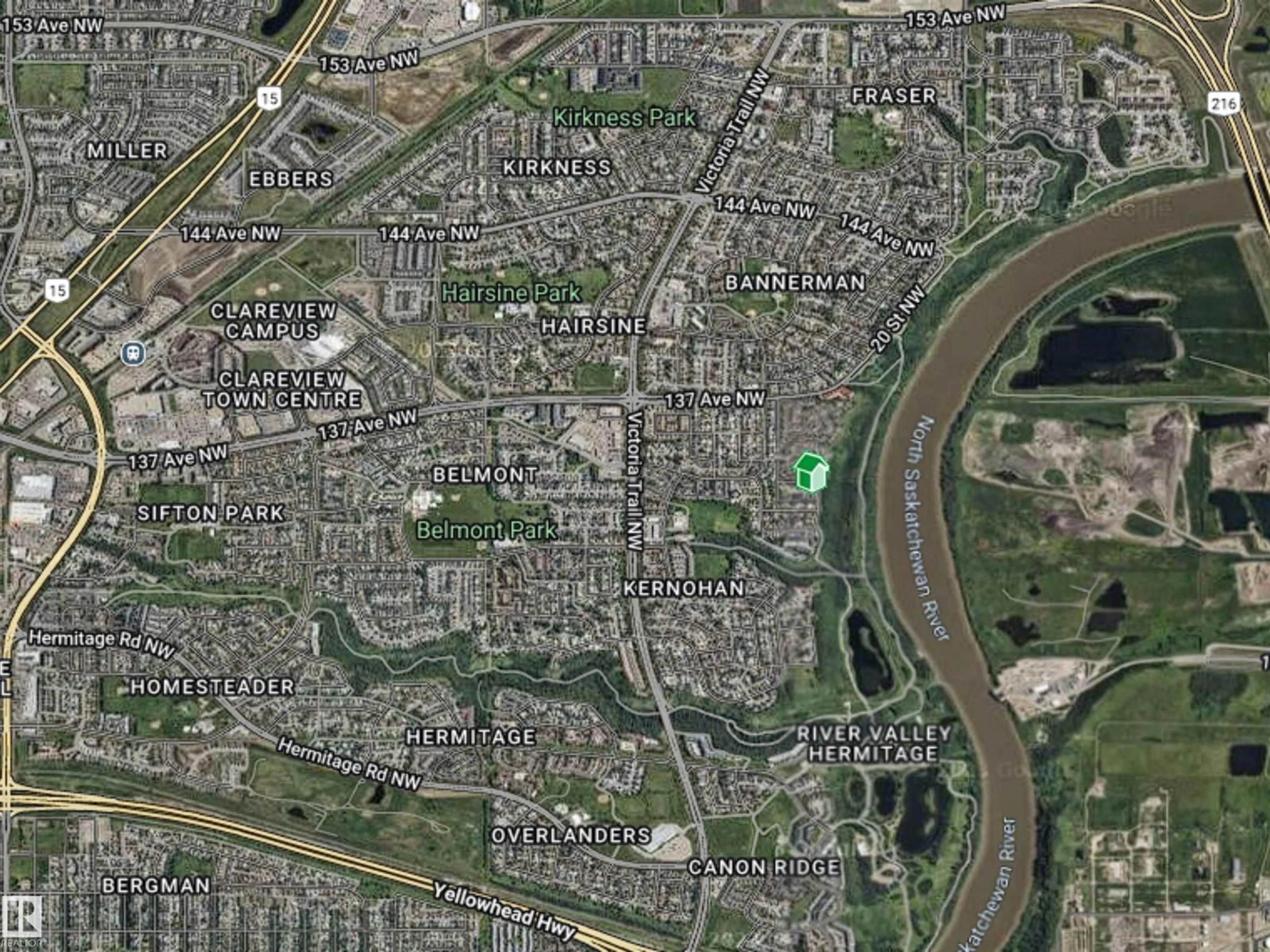 Picture of a map for 176 RIVER PT, Edmonton Alberta T5A4Y5