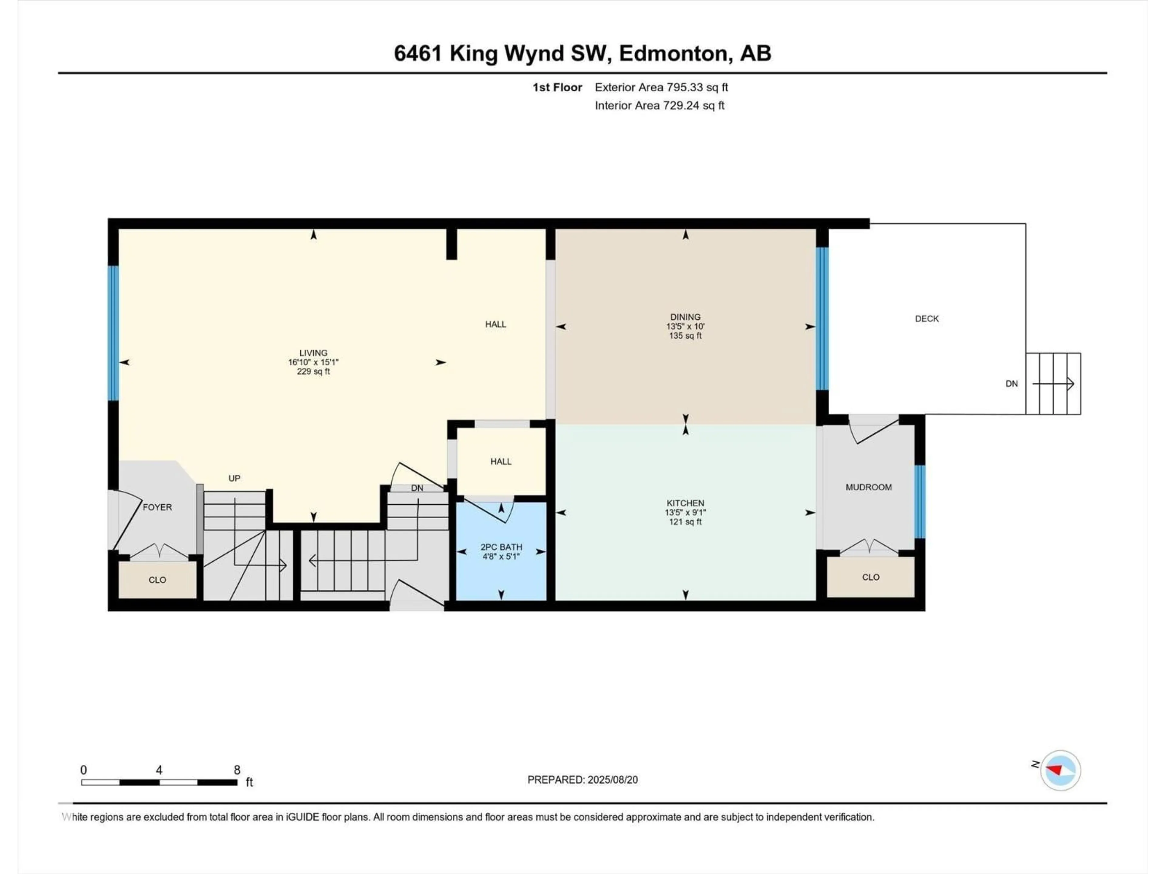 Floor plan for 6461 KING WD, Edmonton Alberta T6W4R6