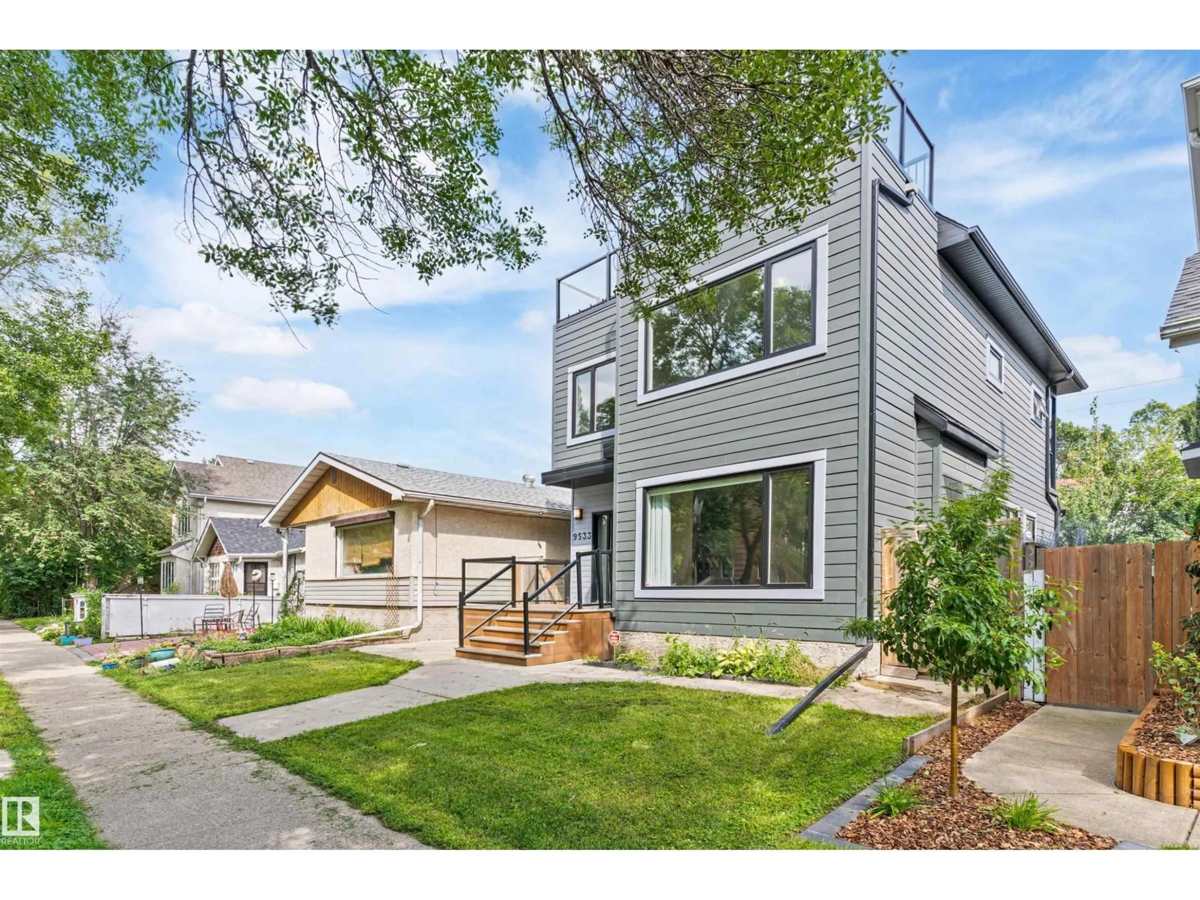 Home with brick exterior material, street for 9533 101 STREET, Edmonton Alberta T5K0W6