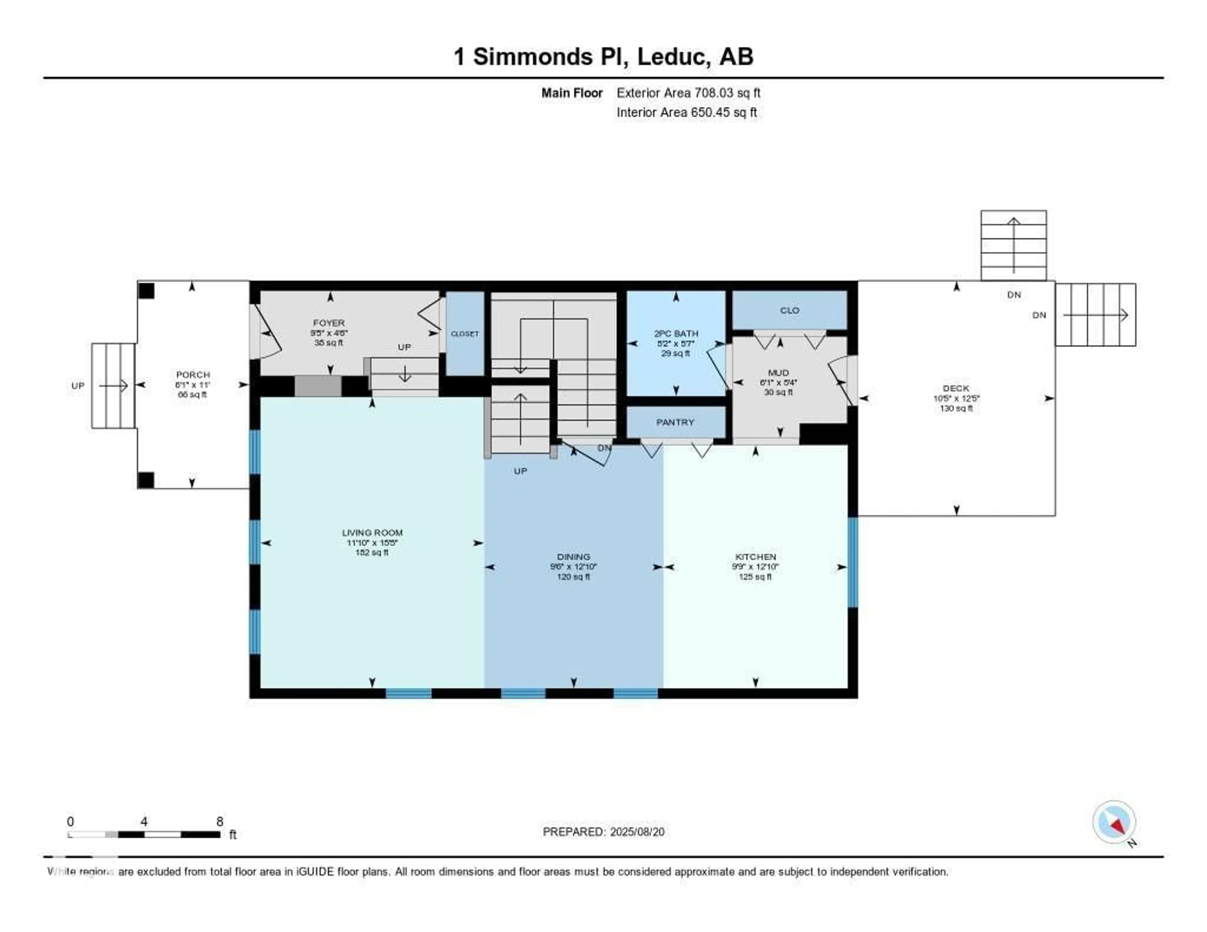 Floor plan for 1 SIMMONDS PL, Leduc Alberta T9E0T9