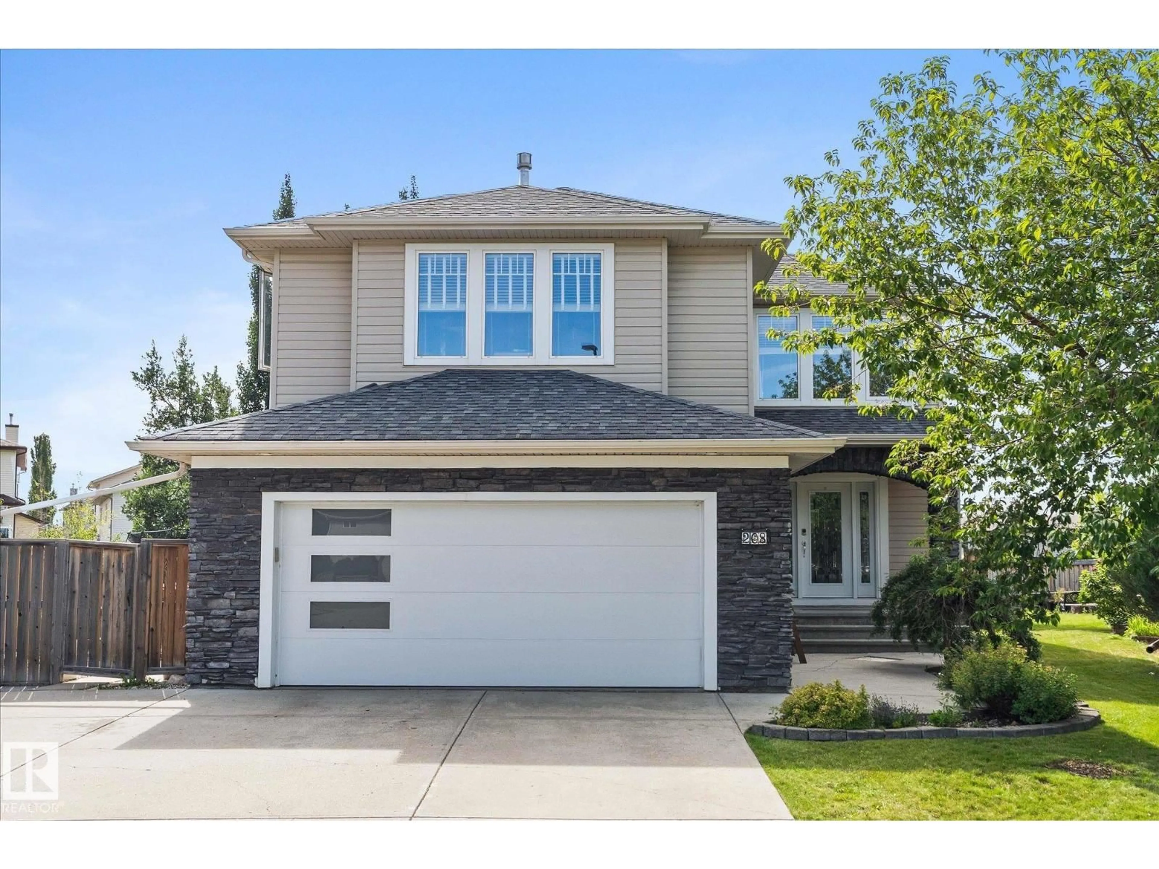 Home with vinyl exterior material, street for 208 WESTERRA BV, Stony Plain Alberta T7Z2W9