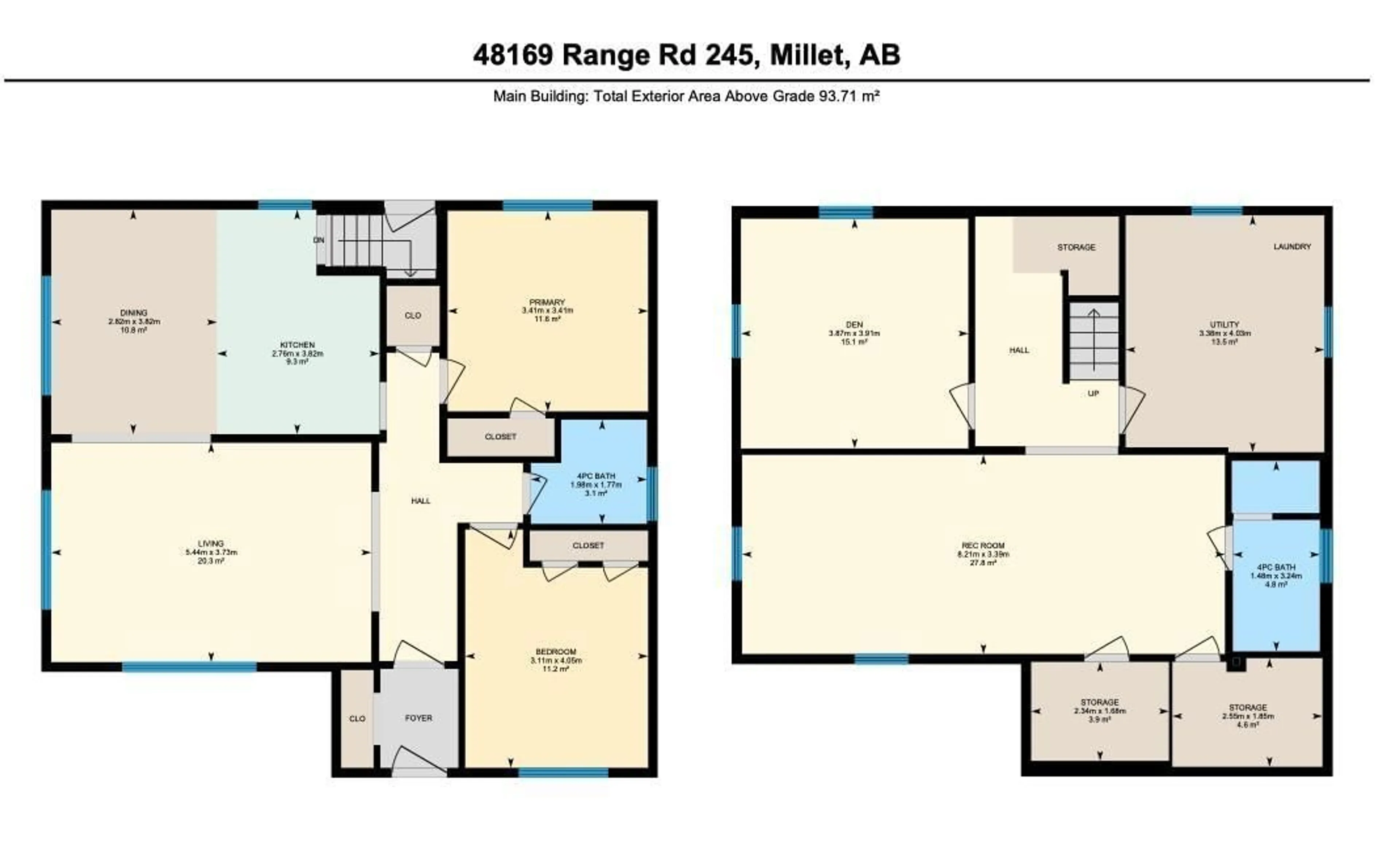 Floor plan for 48169 RGE ROAD 245, Rural Leduc County Alberta T4X2S5