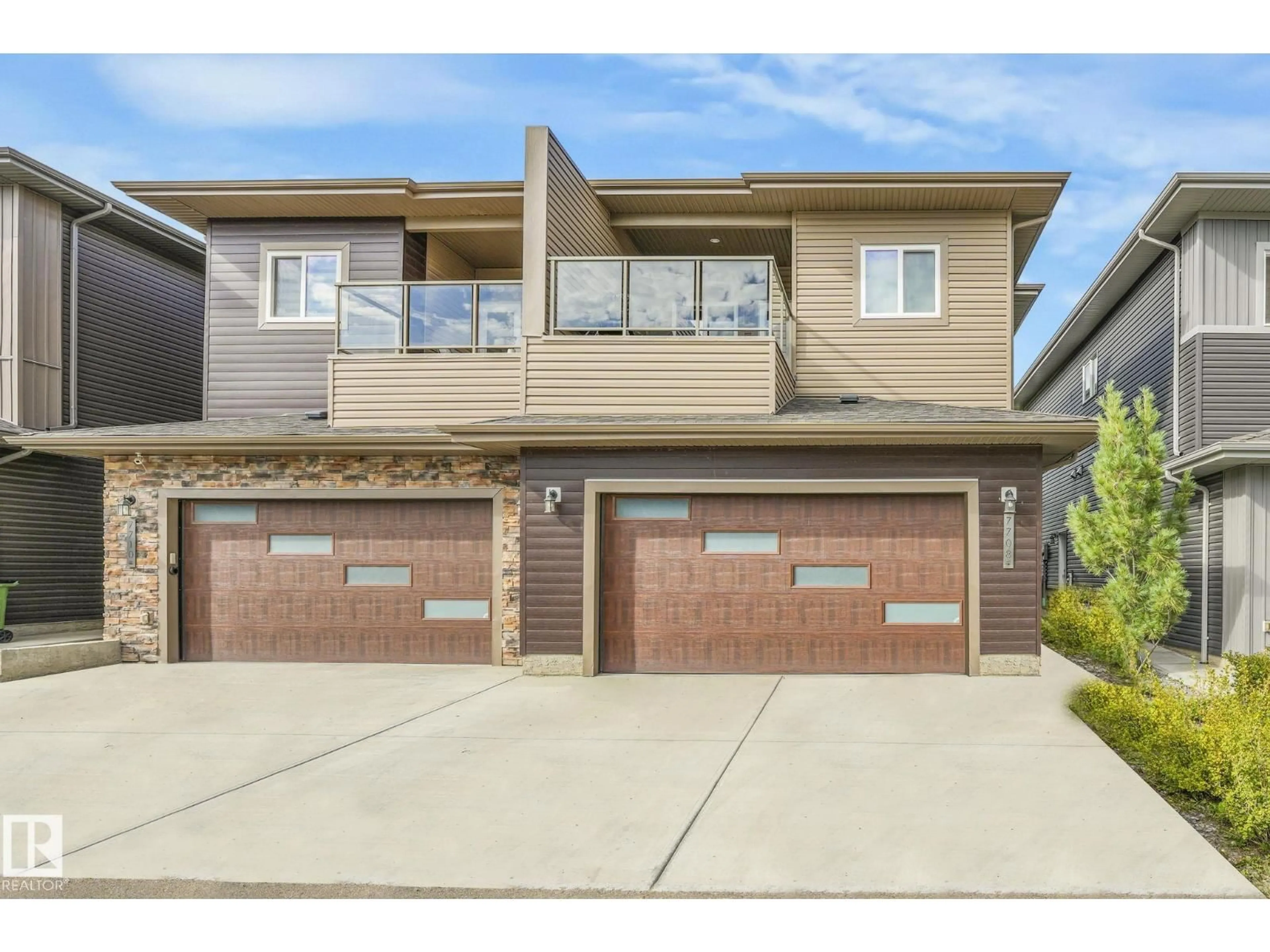 Home with brick exterior material, street for 7708 KORULUK LN, Edmonton Alberta T6W4R7