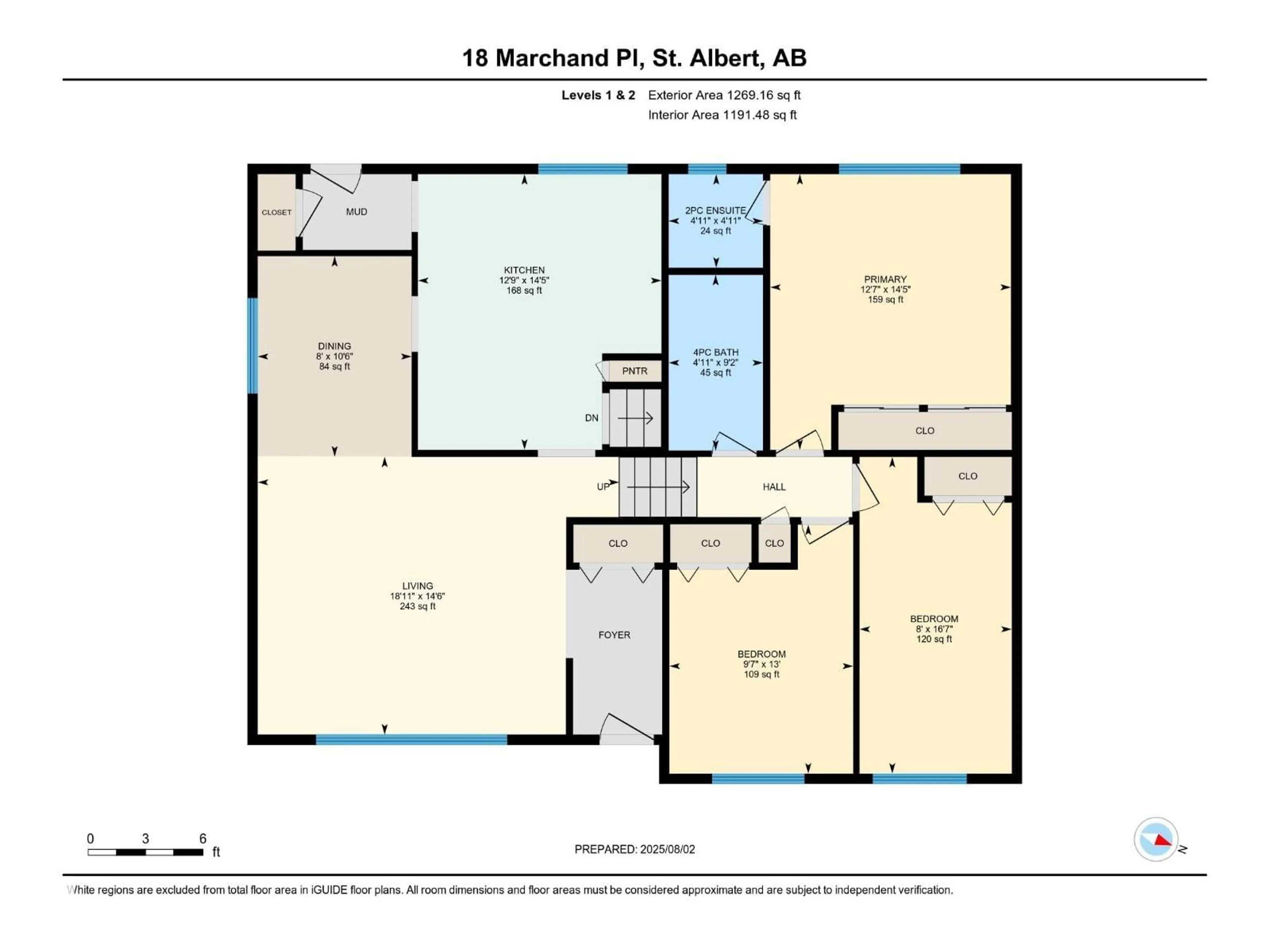 Floor plan for 18 MARCHAND PL, St. Albert Alberta T8N1L8