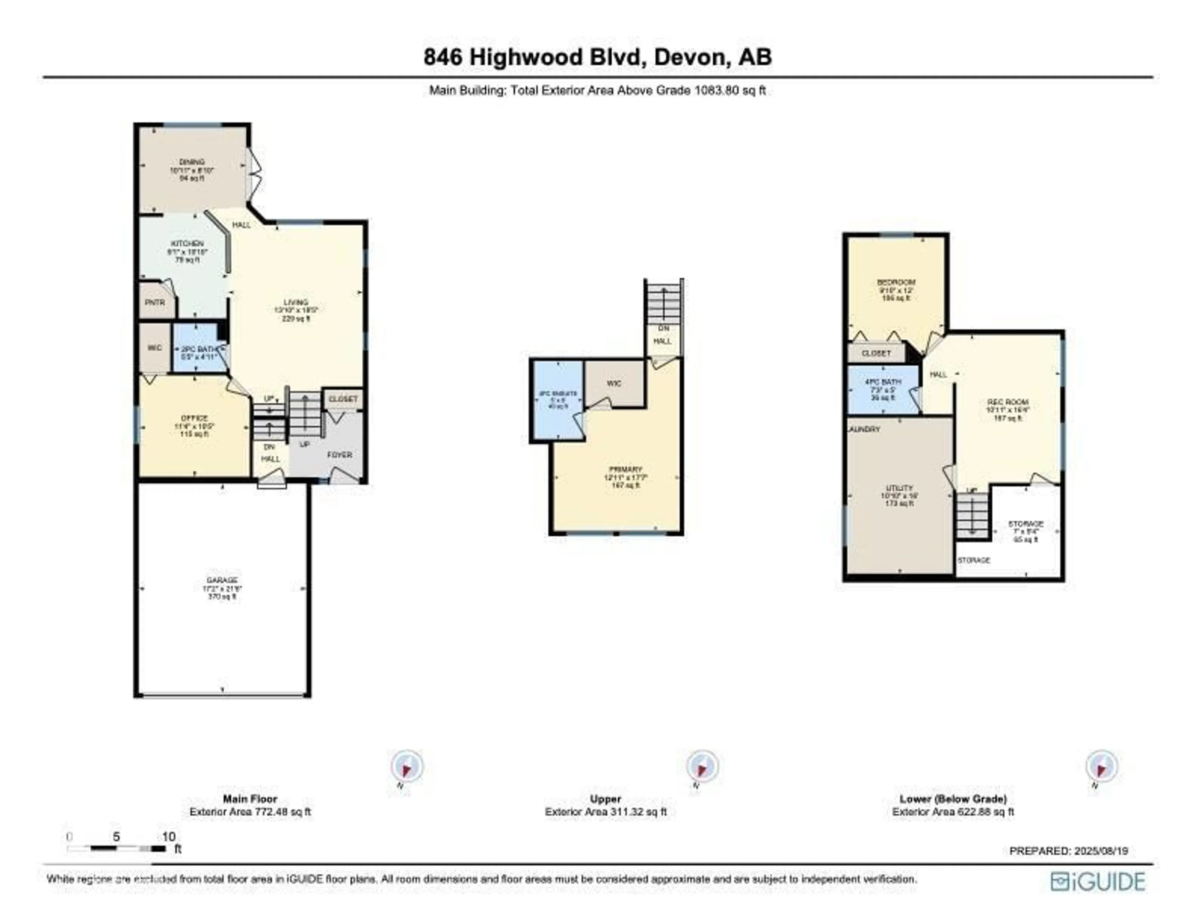 Floor plan for 846 HIGHWOOD BV, Devon Alberta T9G1T6
