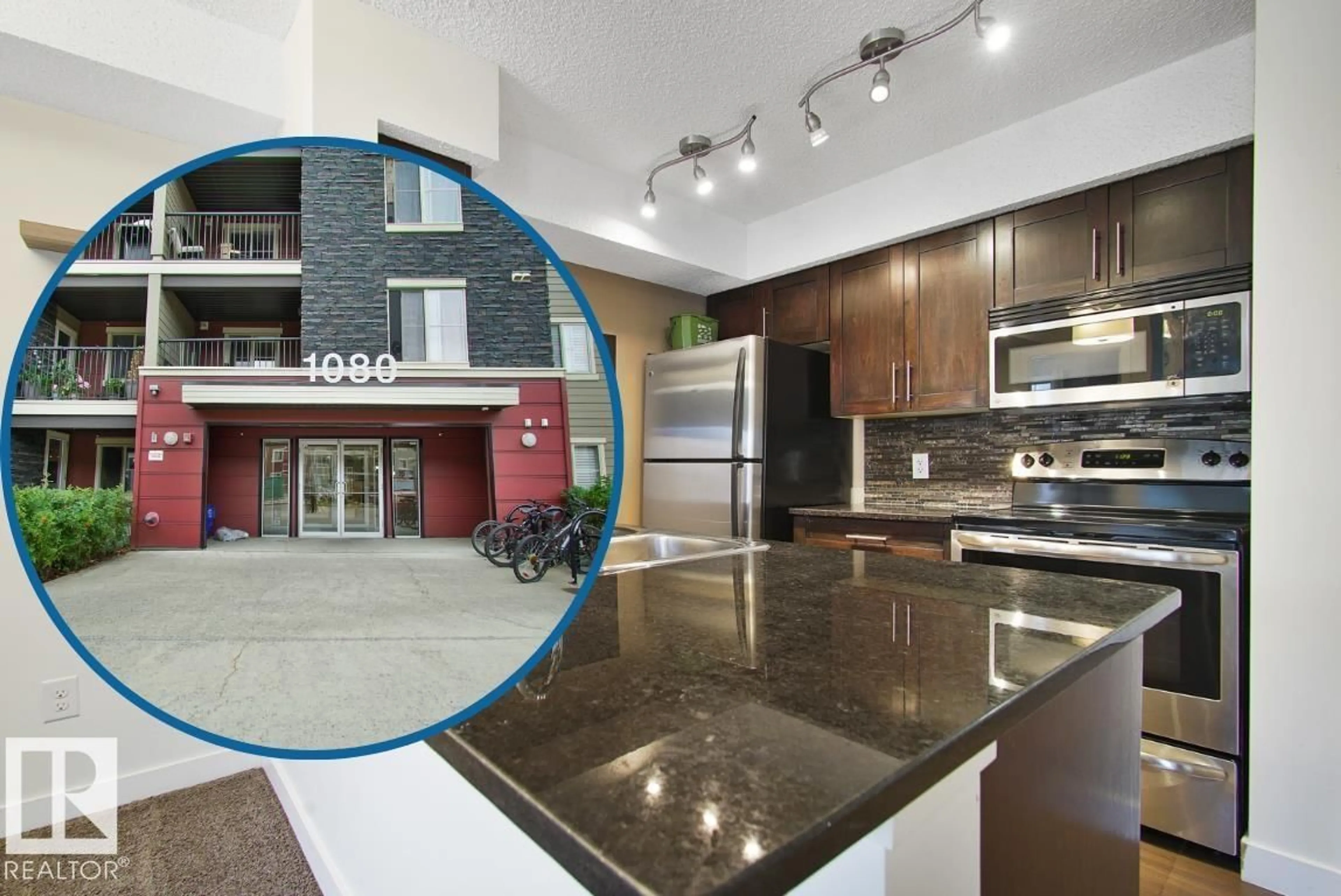 Open concept kitchen, unknown for 108 - 1080 MCCONACHIE BV, Edmonton Alberta T5Y0X2