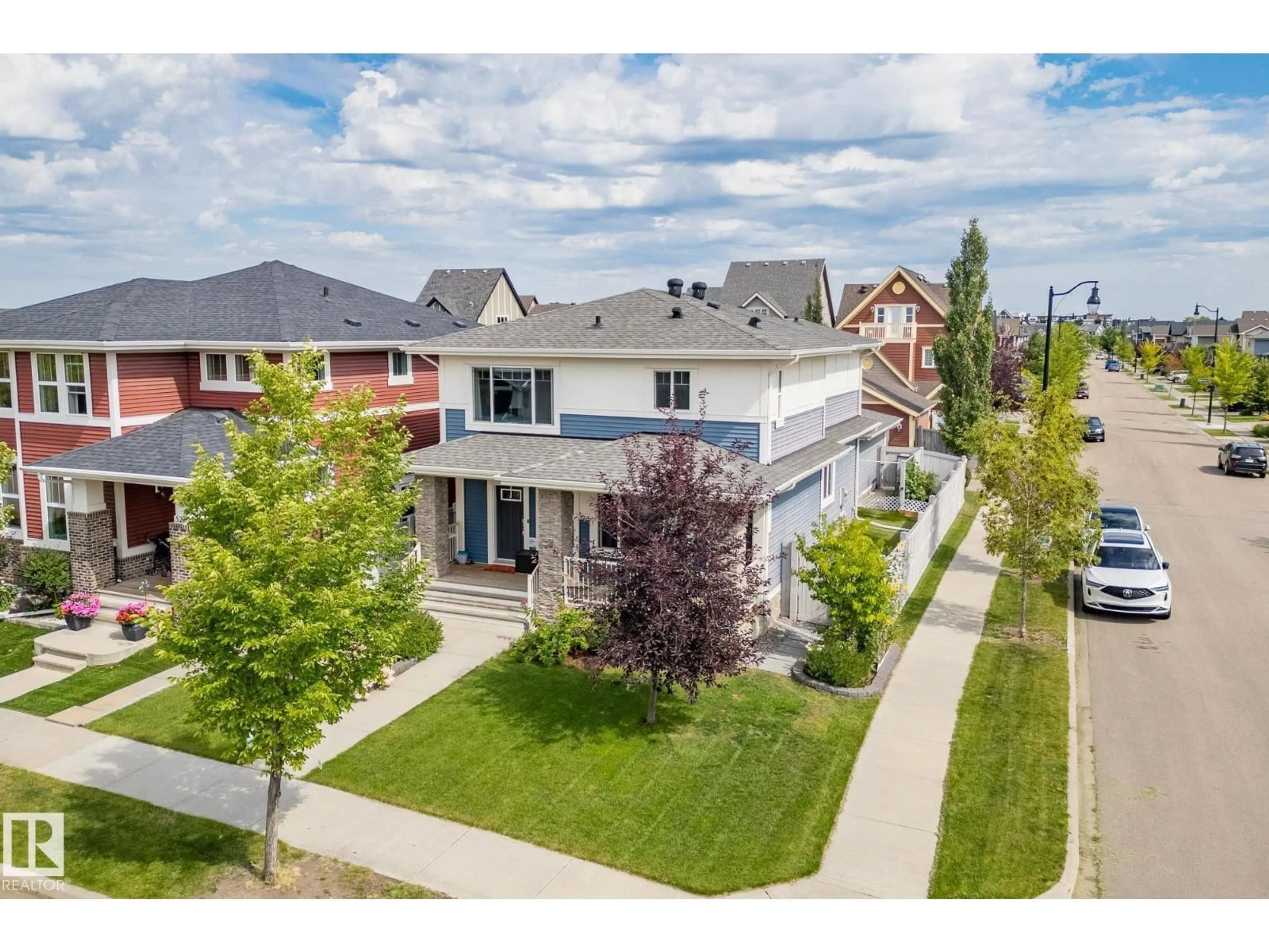 A pic from outside/outdoor area/front of a property/back of a property/a pic from drone, street for 5203 ADMIRAL WALTER HOSE ST, Edmonton Alberta T5E6T5