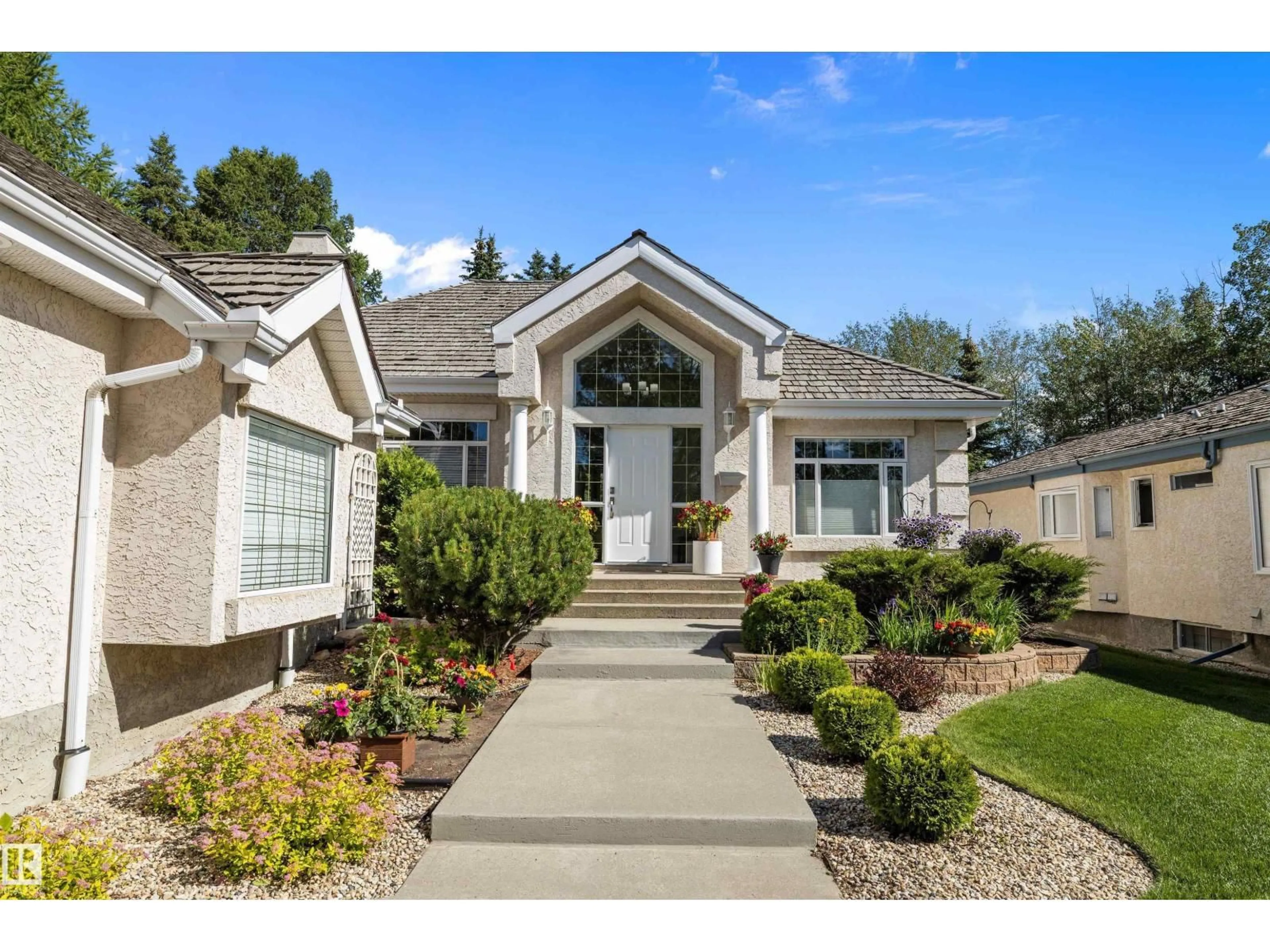 Home with vinyl exterior material, street for 75 BLACKBURN DR, Edmonton Alberta T6W1A9
