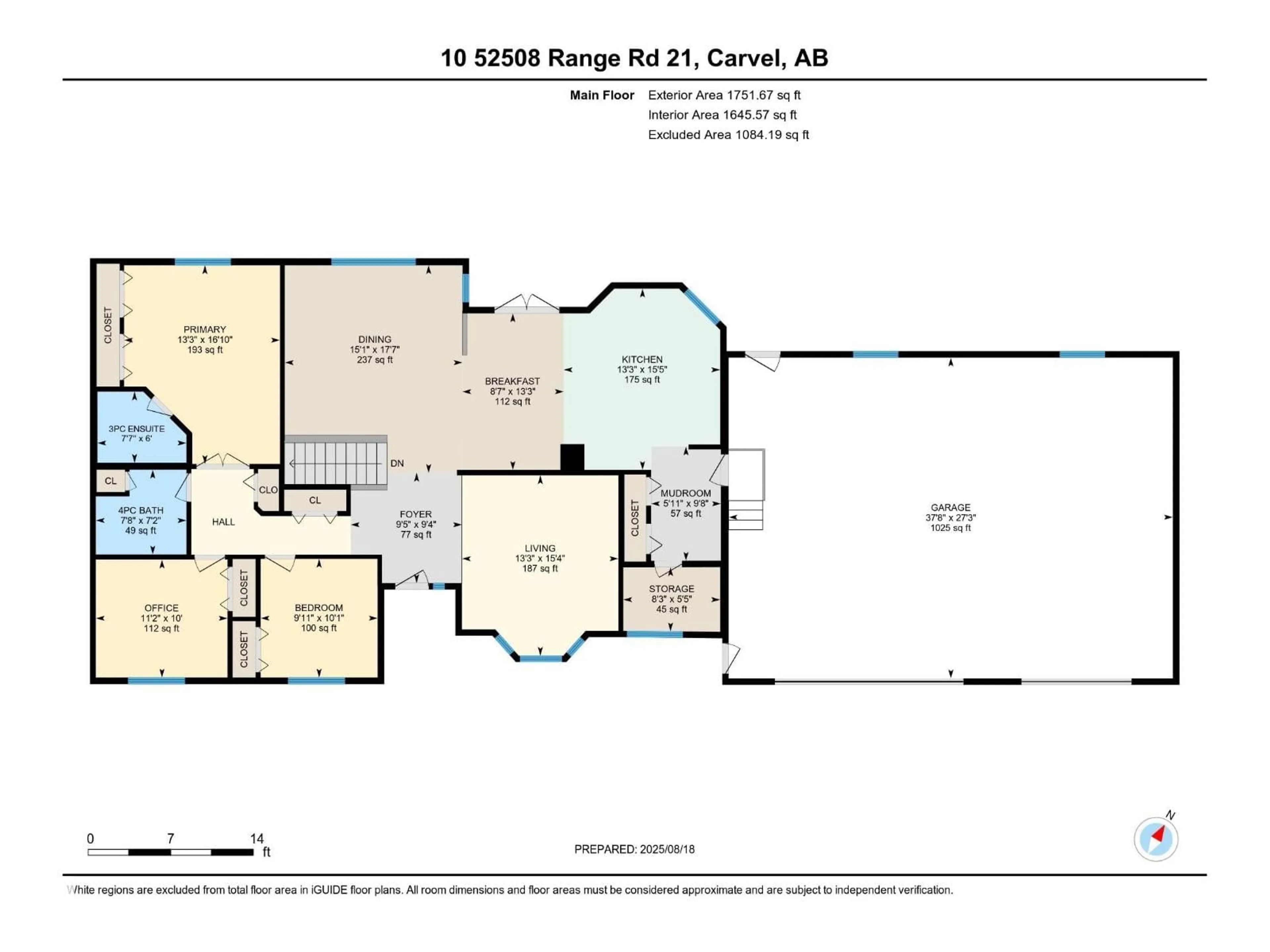 Floor plan for 52508 - 10 RGE ROAD 21, Rural Parkland County Alberta T7Y2H1